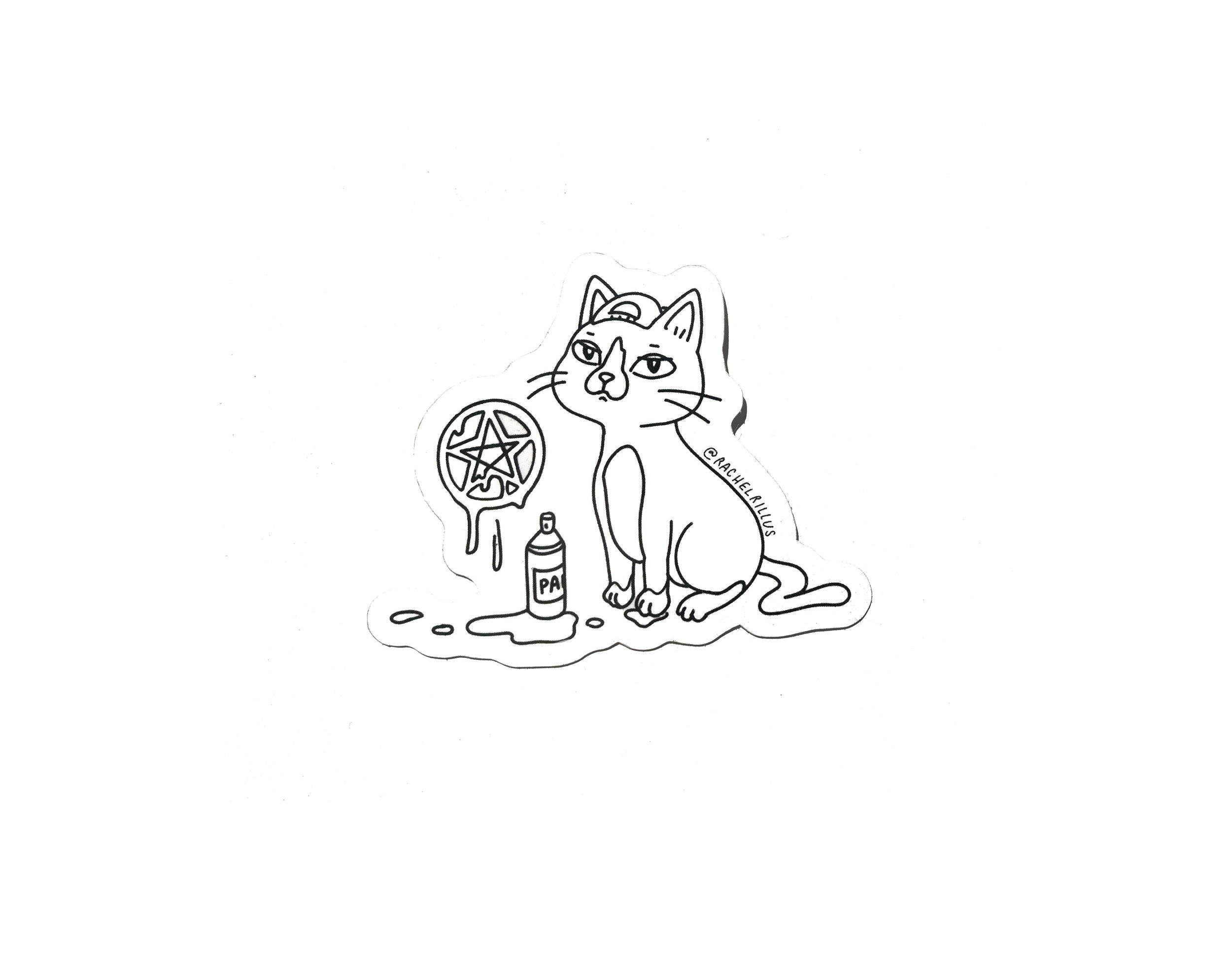 pentacat sticker