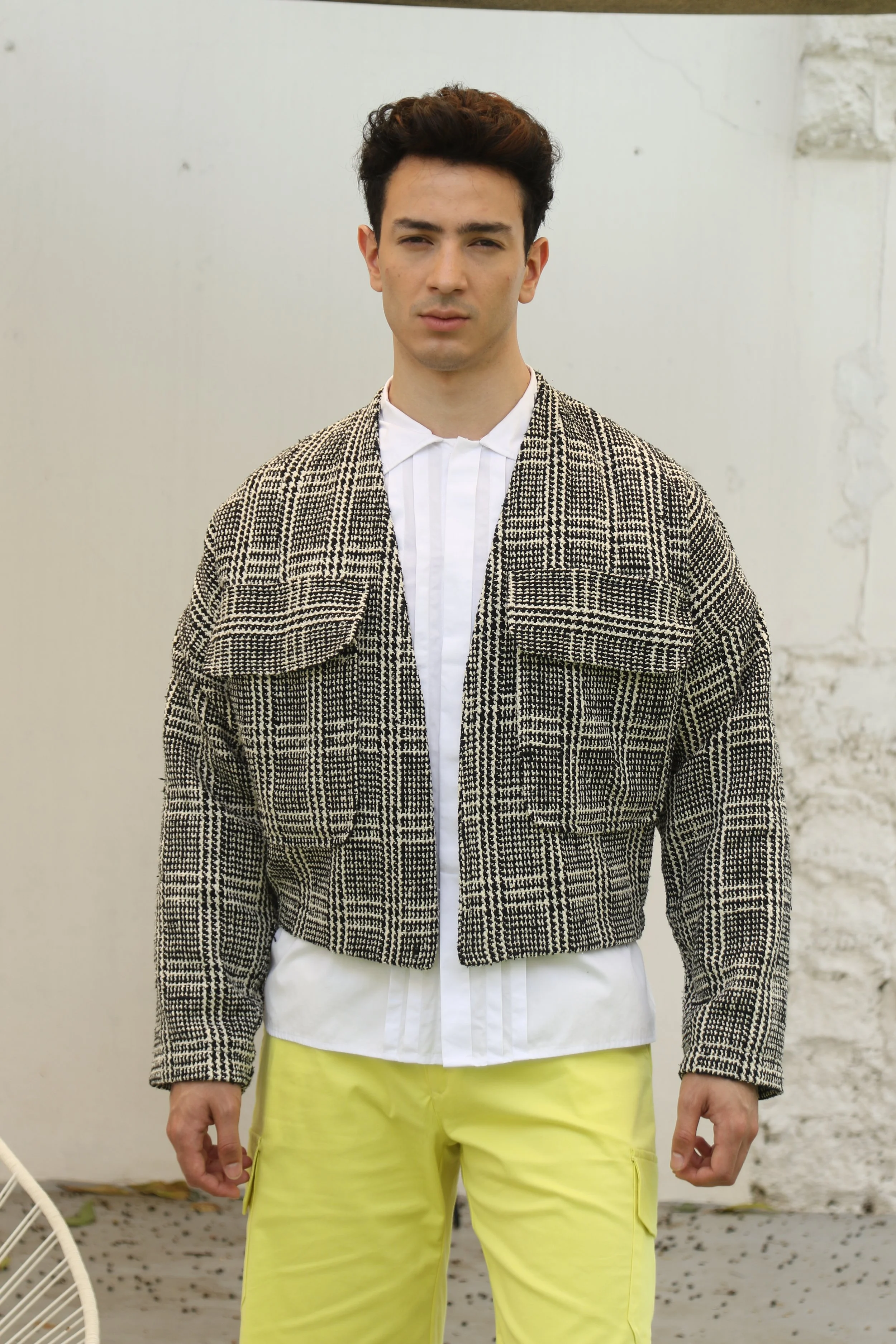 Chaqueta Corta Tweed de Seda