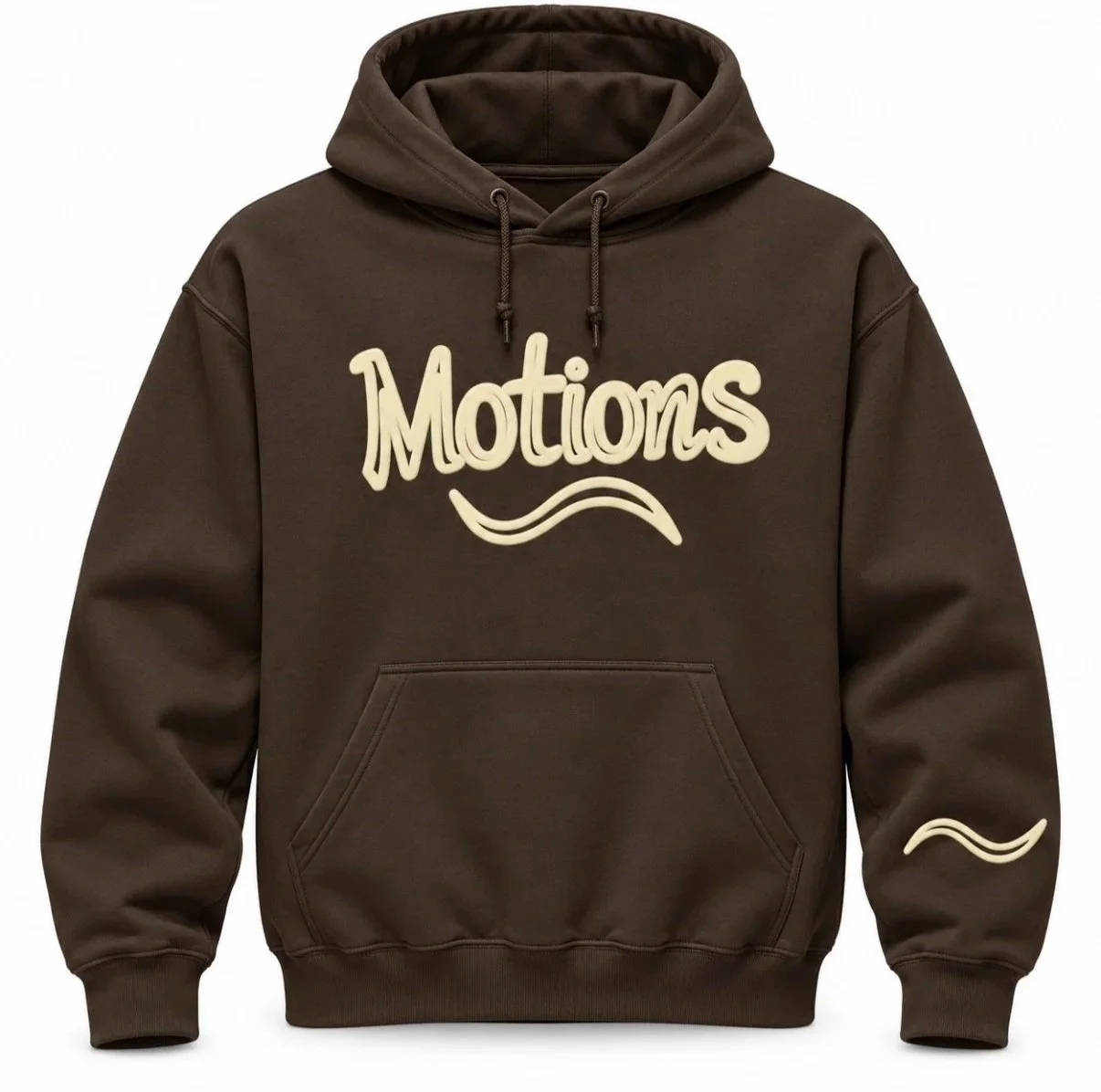 Motions 3D Hoodie - Dark Chocolate / Beige