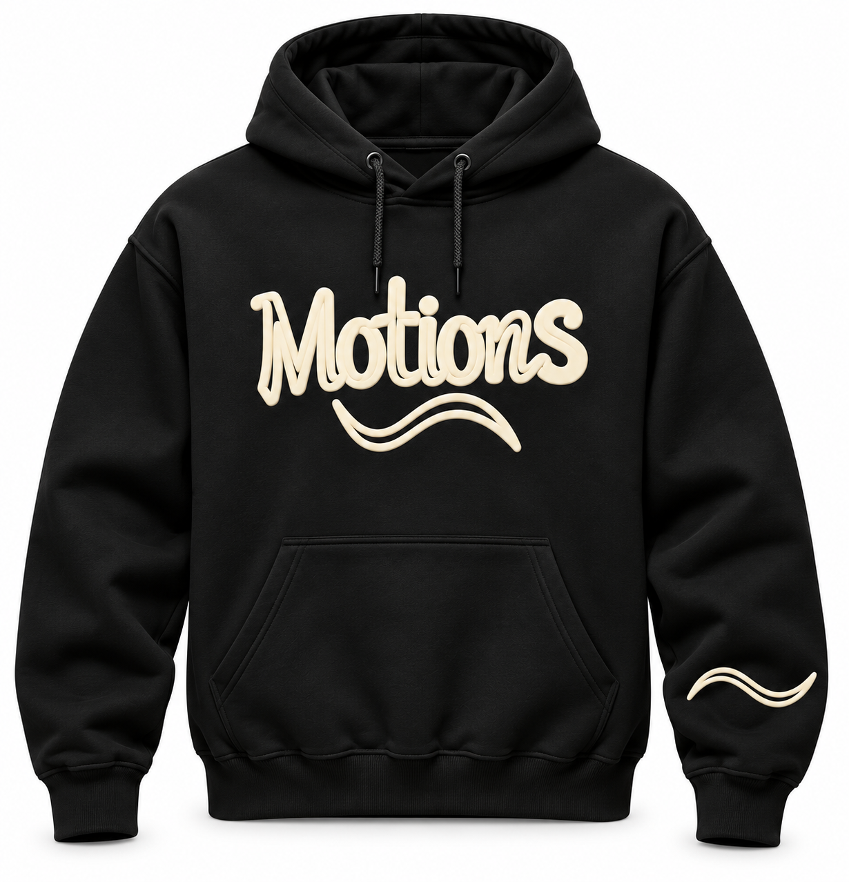 Motions 3D Hoodie - Black / White