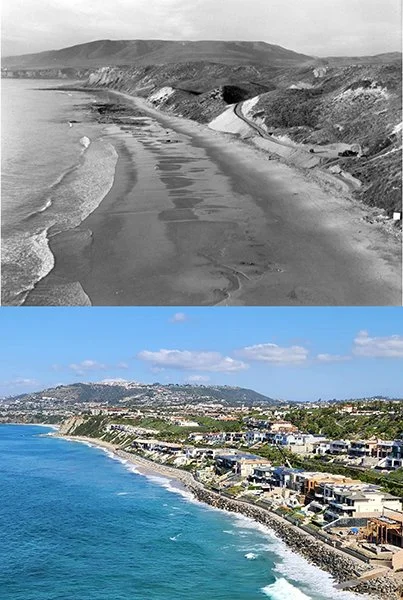 Strands Beach 1920 vs 2023 Development