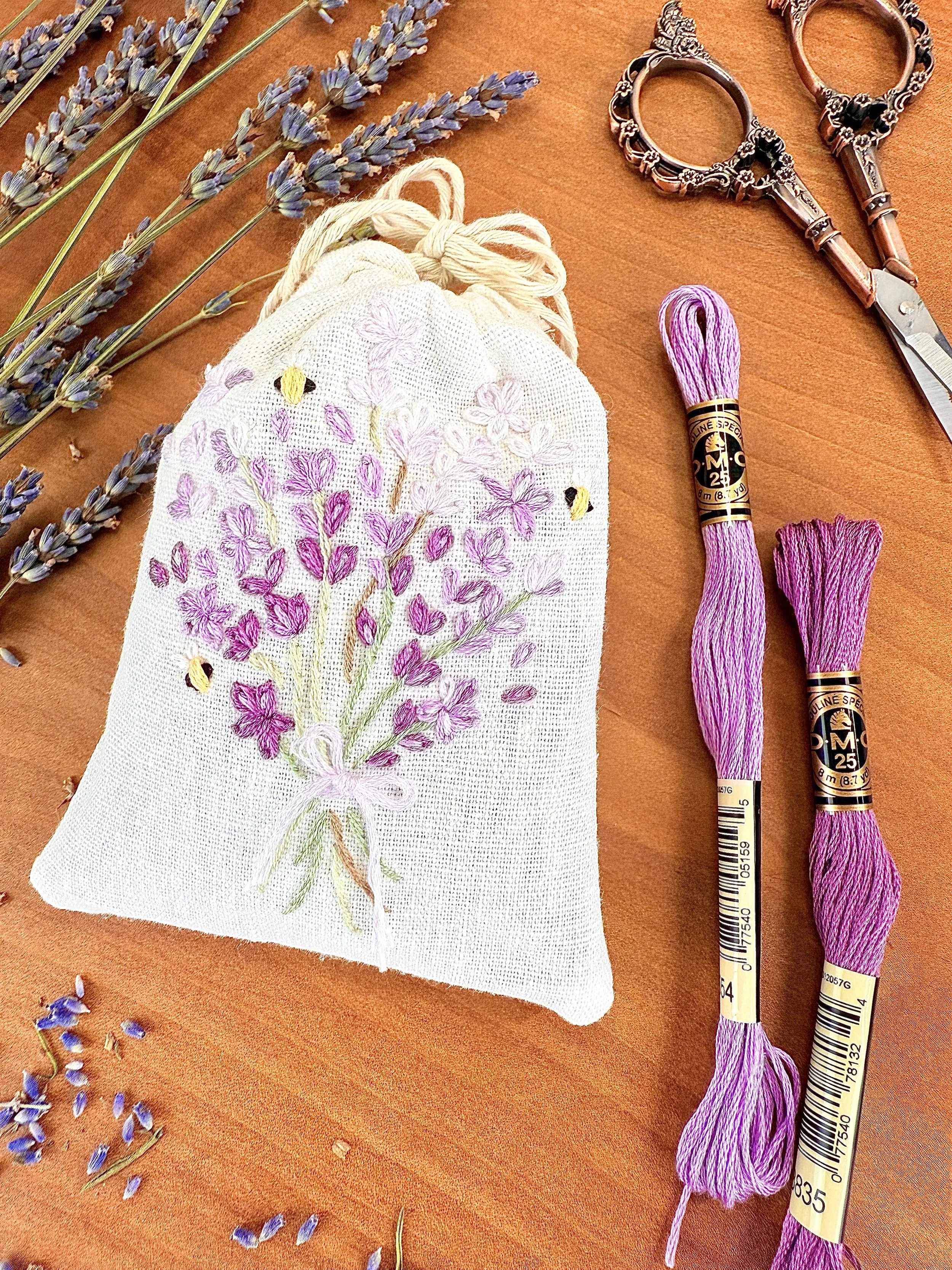 Lavender Sachet Embroidery Workshop