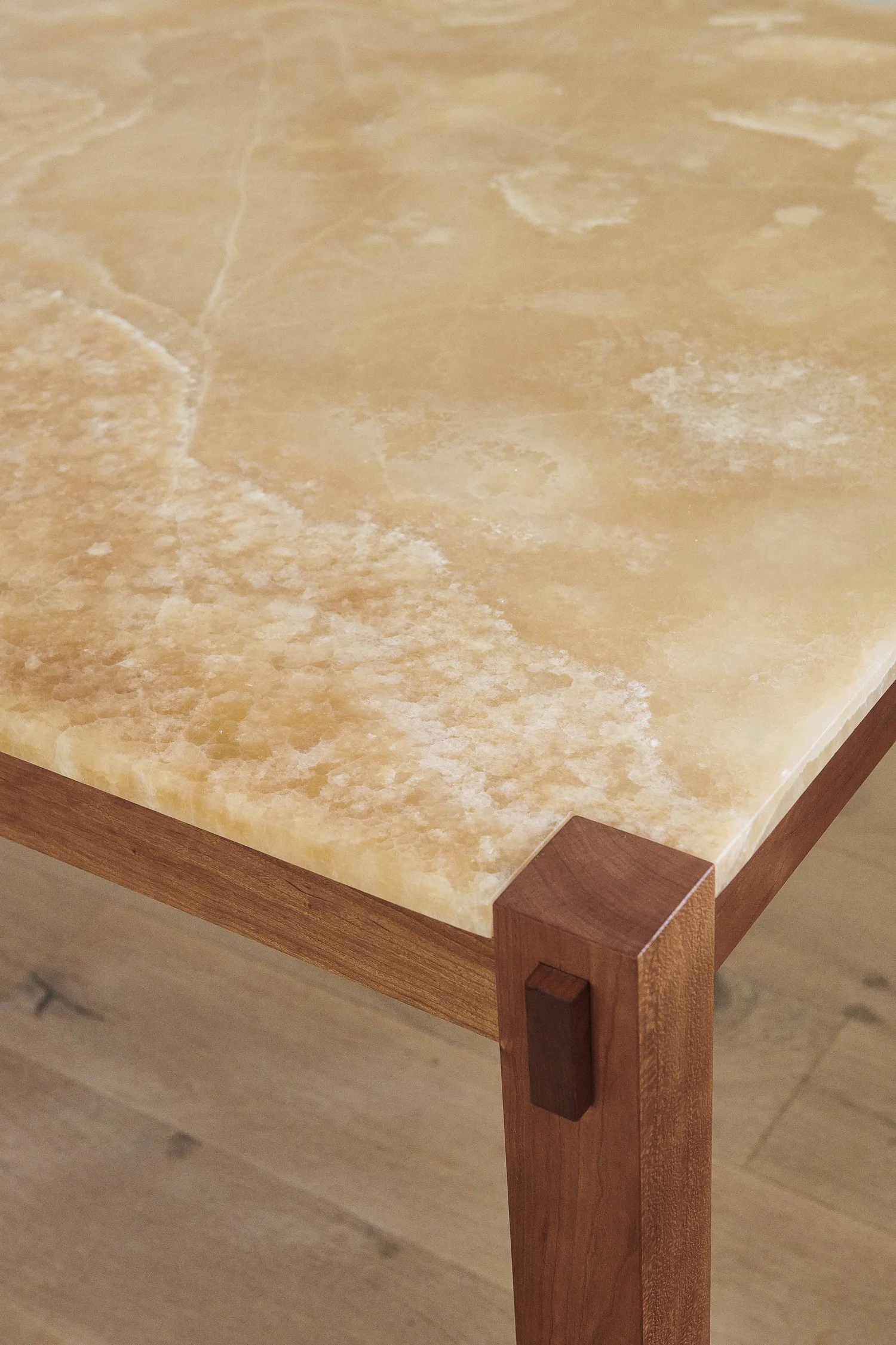 Honey Onyx and Cherry Dining Table