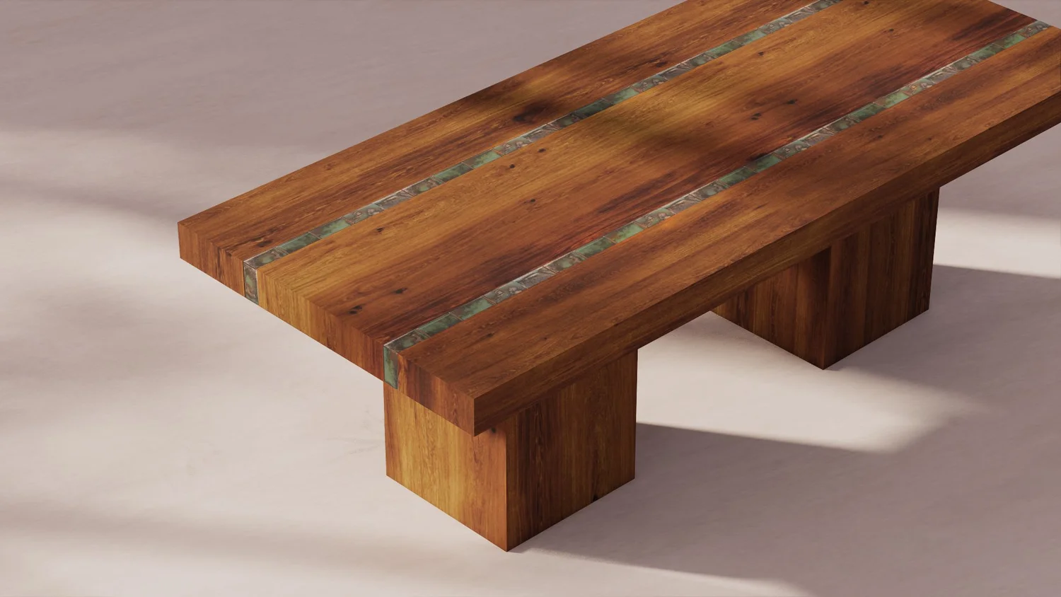 Stoneware Inlay Dining Table