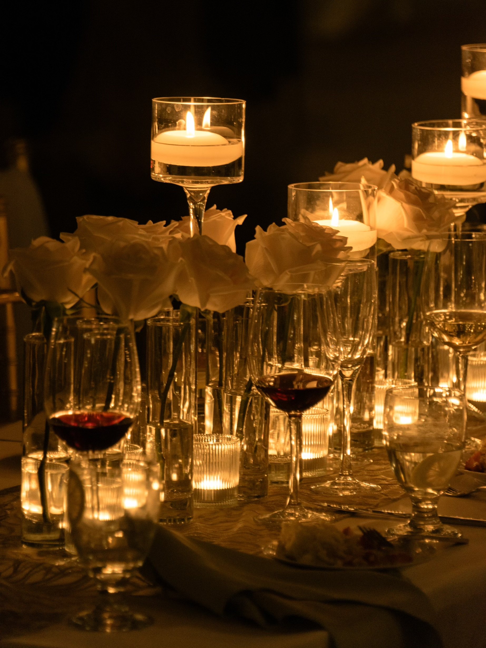 Small table centerpieces for corporate events MA, bud vase centerpieces, cocktail hour arrangements