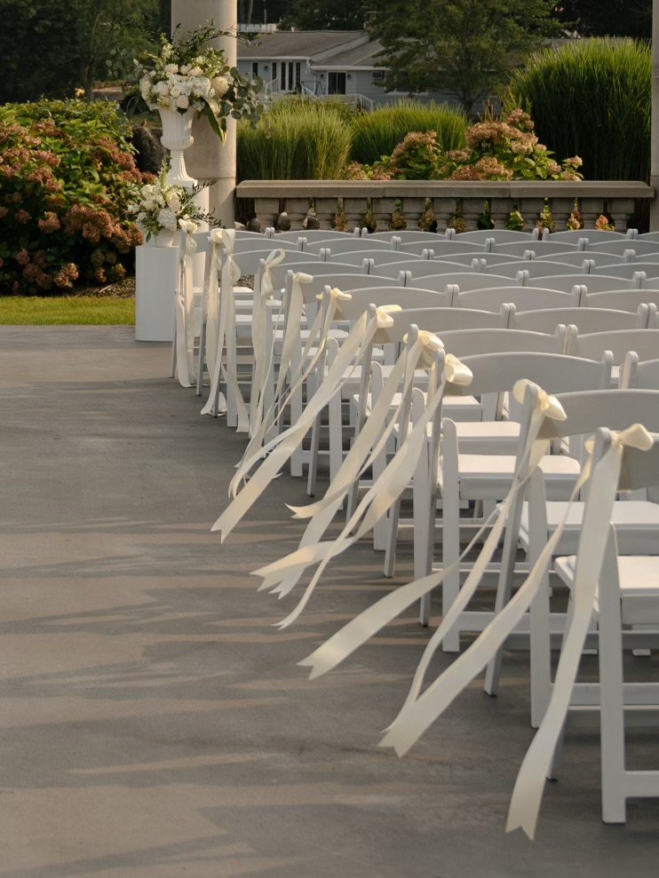 Tall wedding ceremony flowers Boston