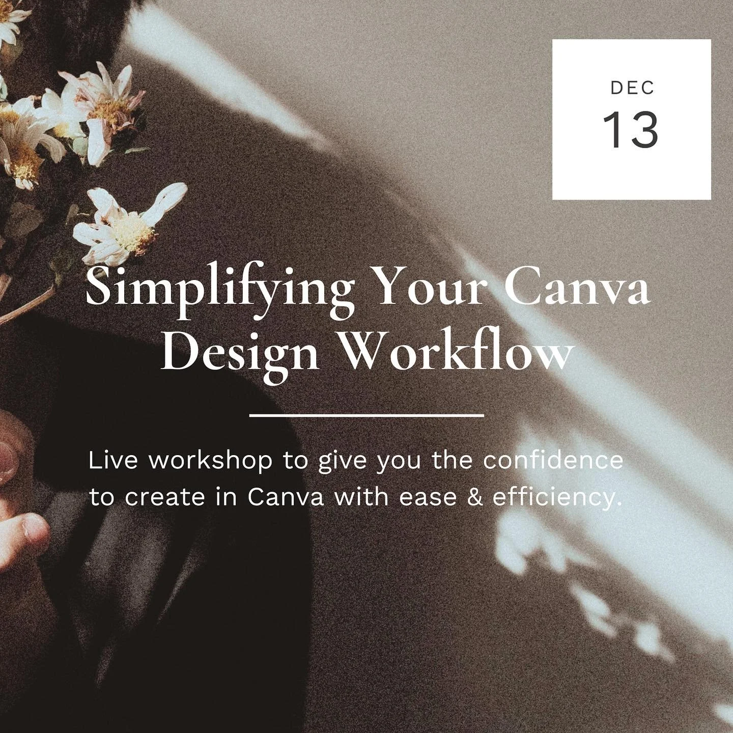 Imagine starting 2024 with a clutter-free space that not only amplifies your creativity but also saves you time and the frustration of trying to find what you need to create visuals for your business and socials quickly and easily.

Simplifying and s