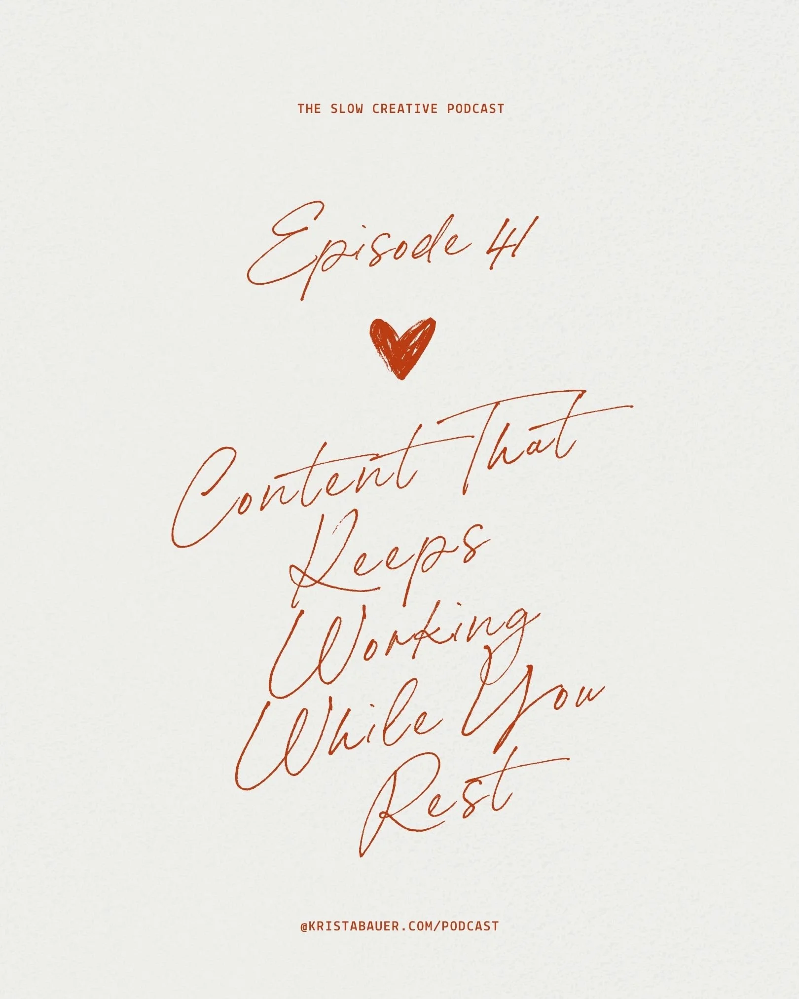 EP 41. Content That Keeps Working While You Rest