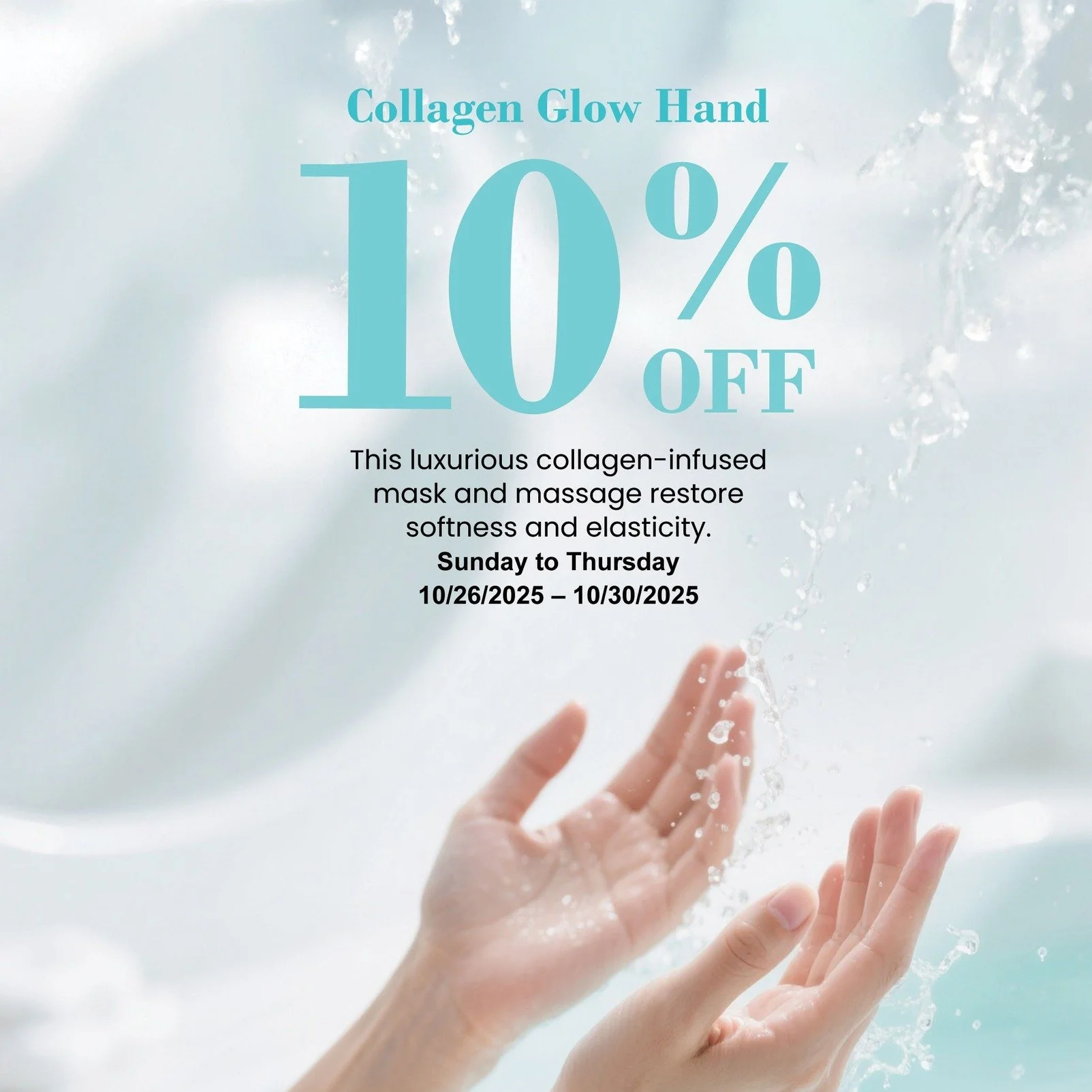 ✨ Give your hands the glow they deserve!
This season at New Top Way Nail Spa, enjoy 10% OFF our Collagen Glow Hand Treatment — the perfect way to restore softness, hydration, and radiance to tired hands.
💆‍♀️ This rejuvenating treatment h
