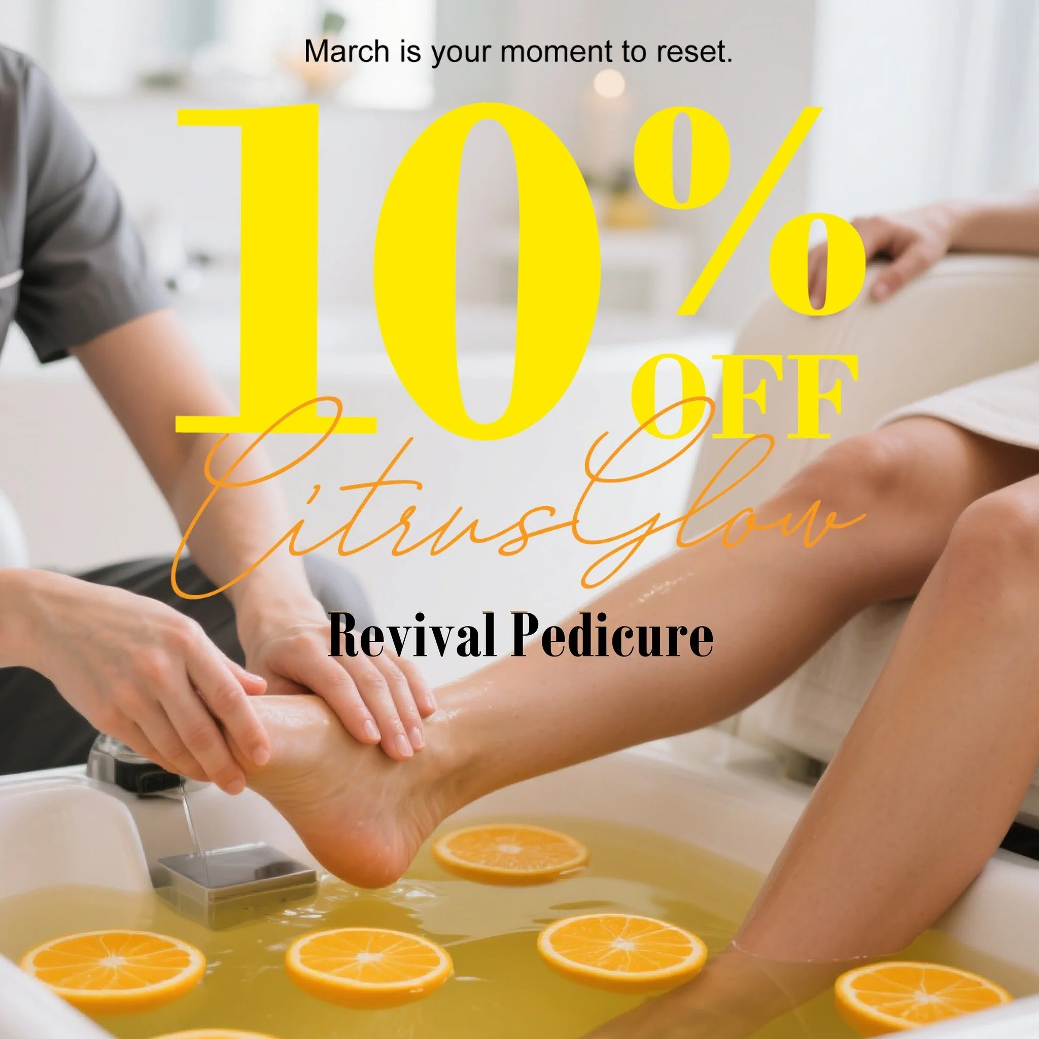 Is your skin feeling the Brooklyn winter blues? ❄️👢

Heavy boots and dry heat can leave your feet feeling rough and lifeless. It&rsquo;s time for a seasonal reset! ✨

Enjoy 10% OFF our Citrus Glow Revival Pedicure this March! This Vitamin C&ndash;in