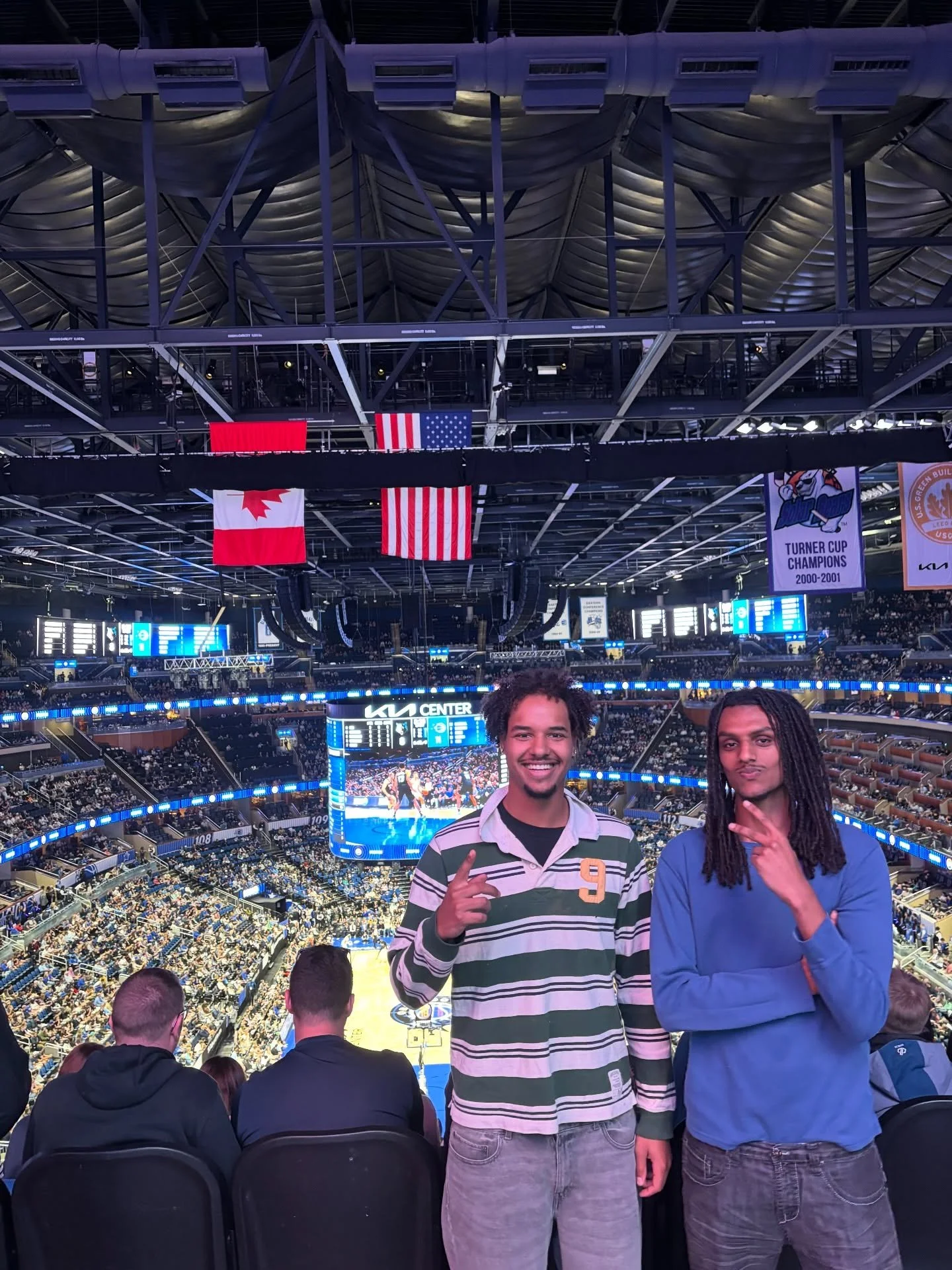 From the court to the stands 🏀🔥
Our March 3v3 tournament champs cashed in their prize and got to watch the Orlando Magic live this weekend!
Well earned 👏 Who&rsquo;s taking it next time?