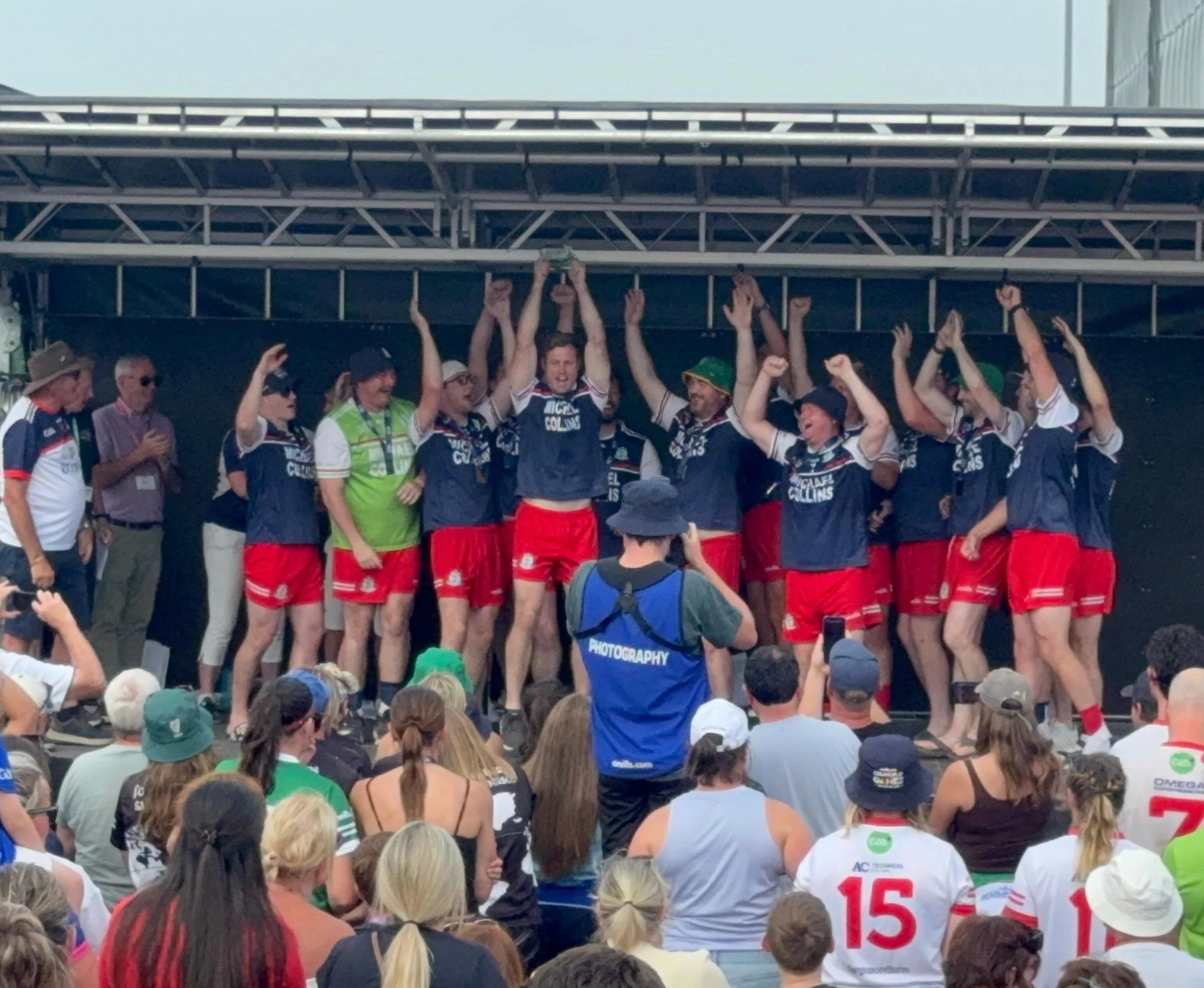 Coming home with some hardware 🏅

MICHAEL COLLINS GAA WINS THE 2026 GAA WORLD GAMES DIVISION 3 MEN'S FOOTBALL PLATE!

The lads won a hard fought victory over the Germans here in Waterford, and we are stoked to get back to it next weekend in Richmond