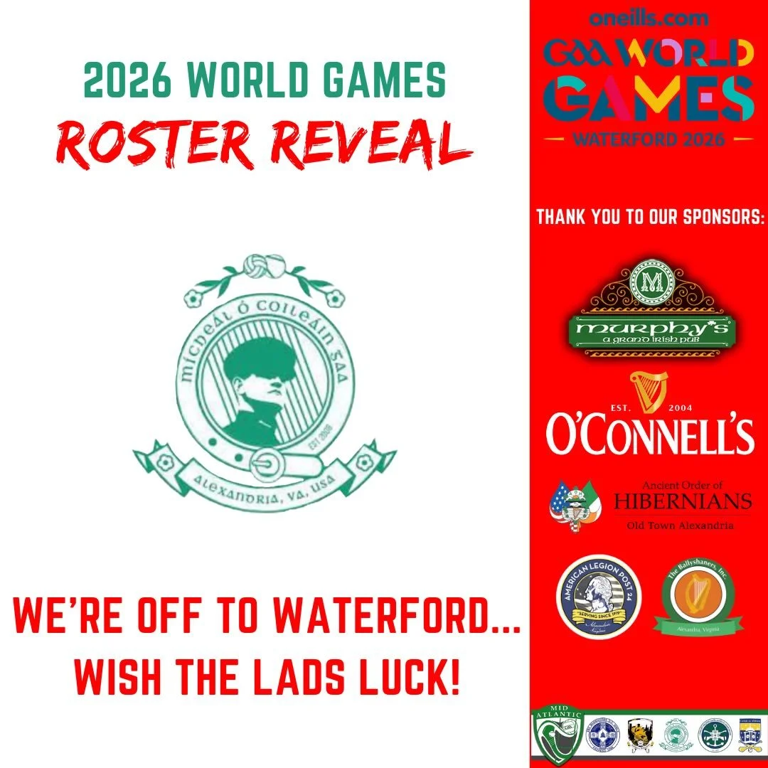 And with that, the boys are OFF‼️ 

15 members of the club will be traveling to Waterford, Ireland this week to compete in the 2026 @gaaworldgames.  Stay tuned for more updates from the lads as they take on teams from all over the world beginning nex