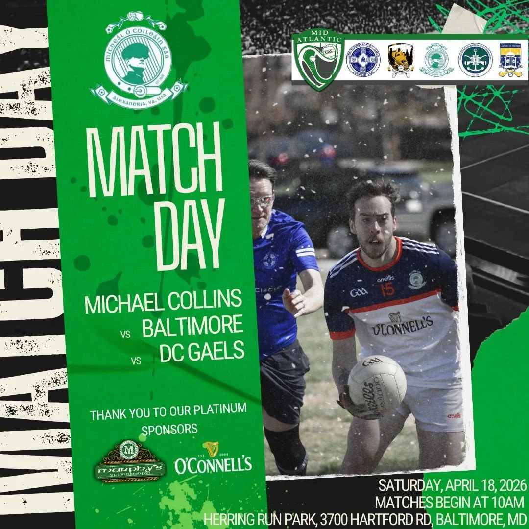 DIVISION GAME DAY:

Gaelic football is BACK and the Division will kick off with a day of our tournaments hosted by @baltimoregaa at Herring Run Park (3700 Hartford Rd, Baltimore, MD).

Alexandria's hottest team will take on Baltimore and @dcgaels in 