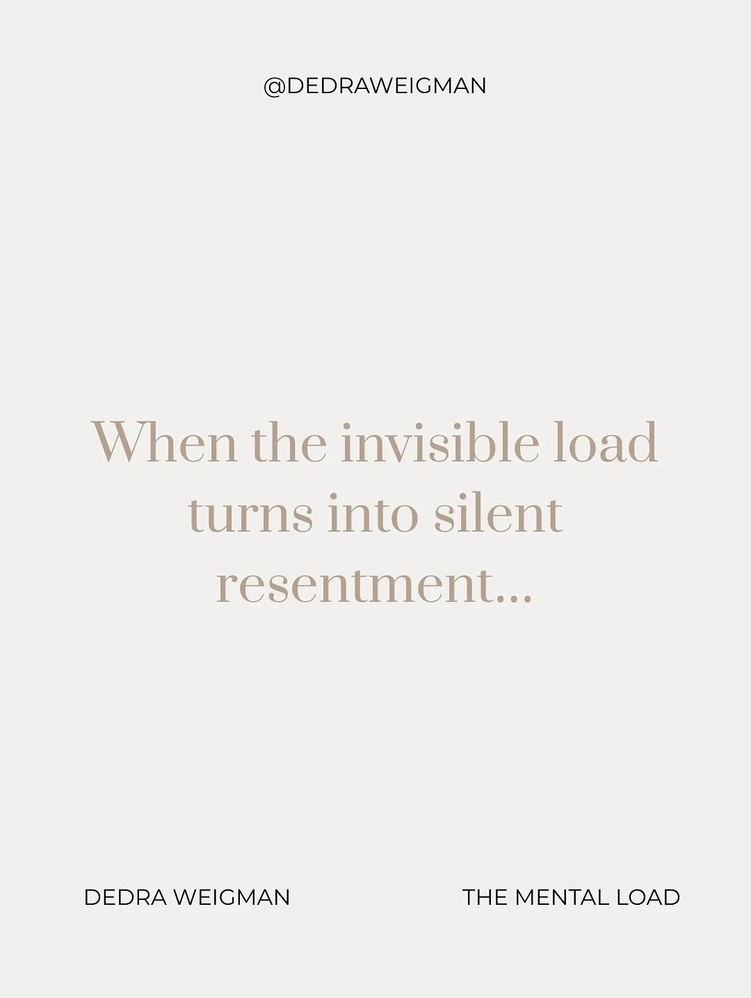 Here&rsquo;s the part no one tells you about resentment in marriage ⬇️

It rarely starts with something &ldquo;big.&rdquo;

It&rsquo;s the small, everyday moments that stack up: the invisible work you do, the things you never say out loud, the mental