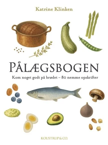 ”Pålægsbogen - kom noget godt på brødet - 80 nemme opskrifter”. Brug ordentlige råvarer, og kom noget godt på brødet. Drop ultraforarbejdede madvarer og lav dit pålæg selv. Det kan være enkelt eller et lille fint madlavnings projekt. Opskrifterne er 