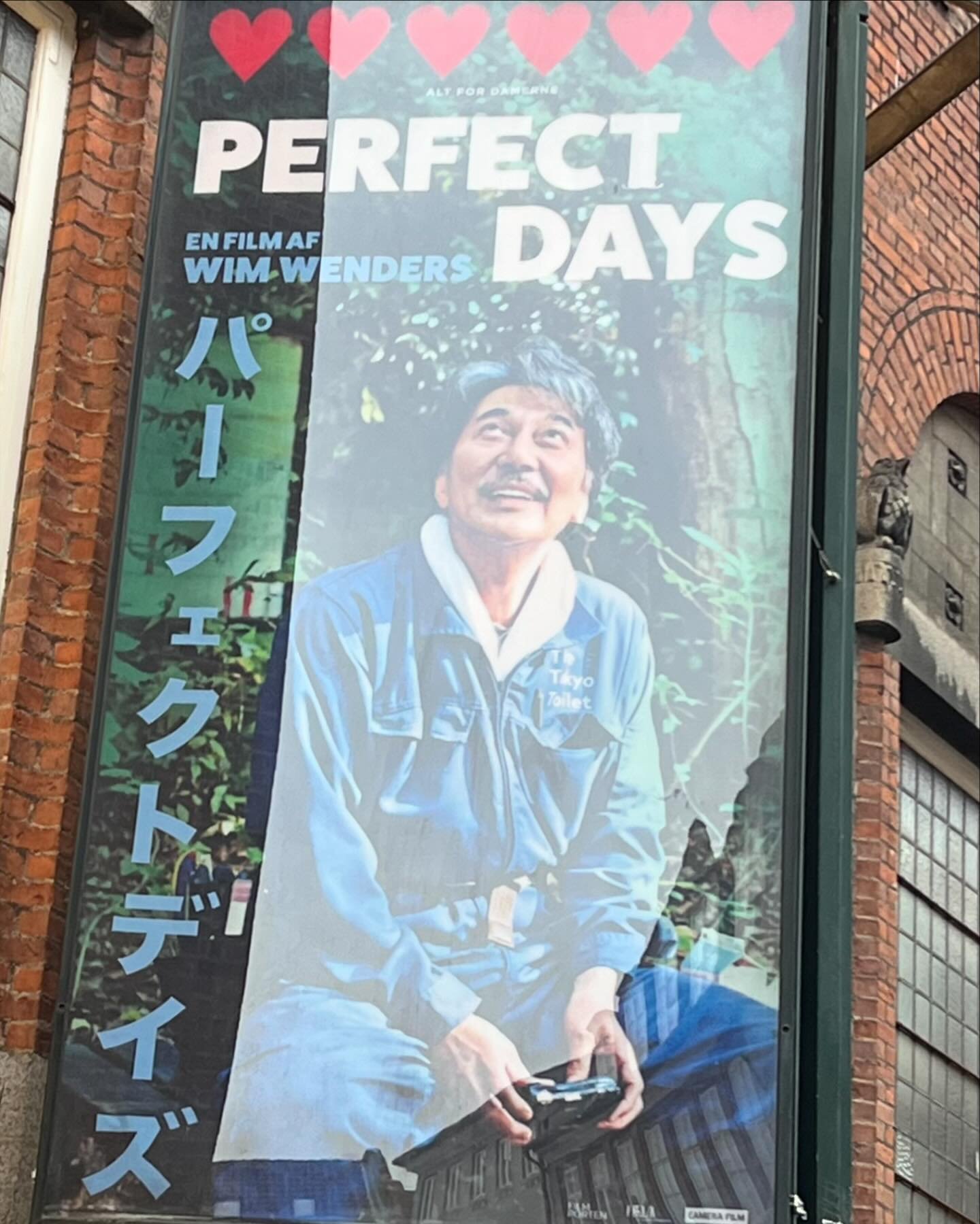 Perfect Days is a film by Wim Wenders.
I am a bit late seeing it. It is still good, so if you did not see jet.. do it! 

It is a film about life, lifestyle in the past and today, and so much more. It is filmed in Asakusa and Shibuya, Tokyo and around