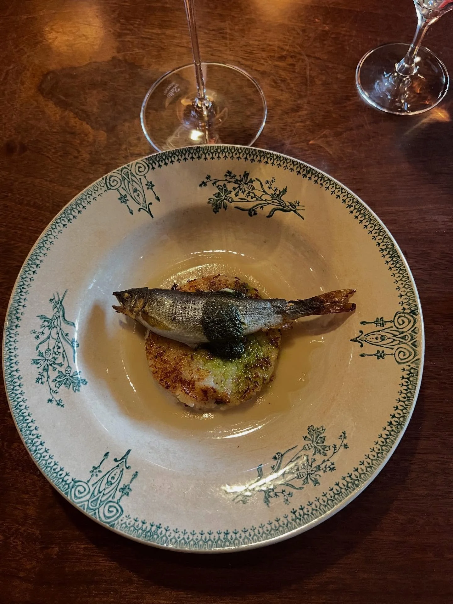 What a lovely lunch at Dupree on a rainy Sunday in Kyoto - I couldn&rsquo;t have asked for more.

I did an omakase lunch &ndash; the chef decides what you are served.

&bull;	Turnip potage with a bit of broccoli creme &ndash; made with local vegetabl