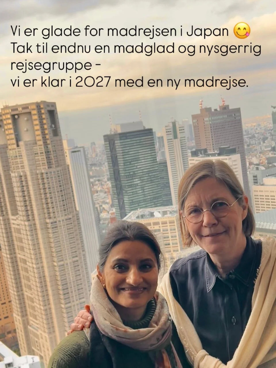 I den anden uge p&aring; madrejse i Japan 2026 har vi v&aelig;ret i Tokyo. Det var en dejlig uge med mange oplevelser og med masser af inspiration at tage med hjem.

Tak for denne gang @ichibantravels 
Vi er klar med en ny rejse til marts 2027 - er d