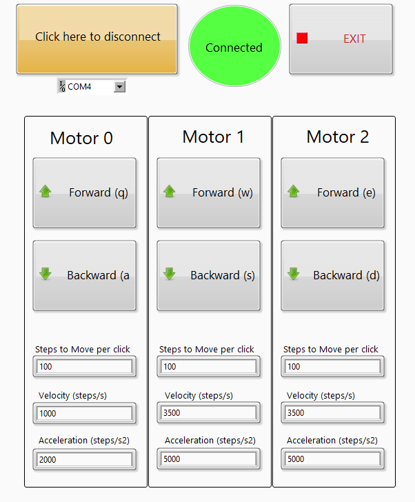 Teknic Clearcore PC Interface Software — Optozilla