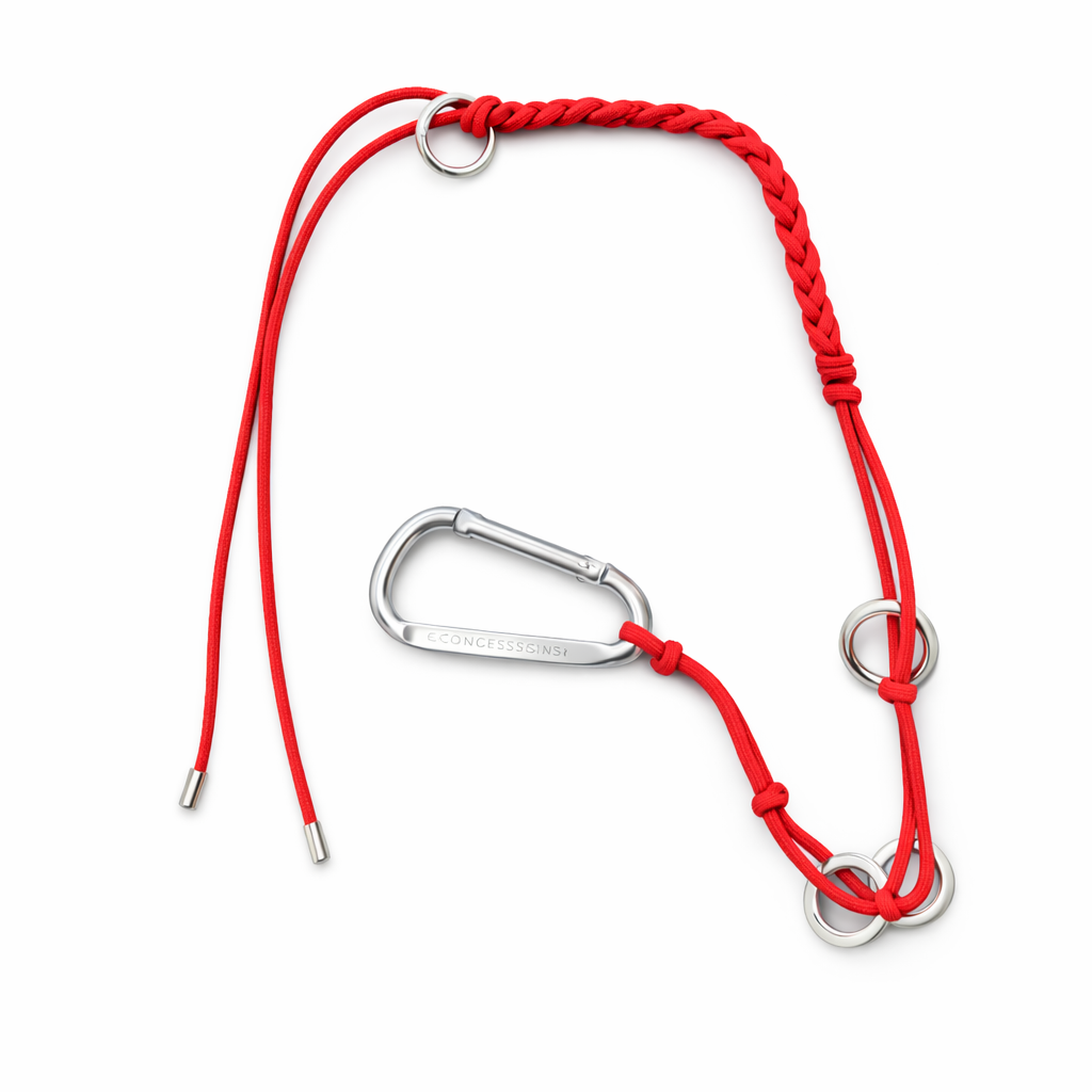 Carabiner Braided Wallet Chain