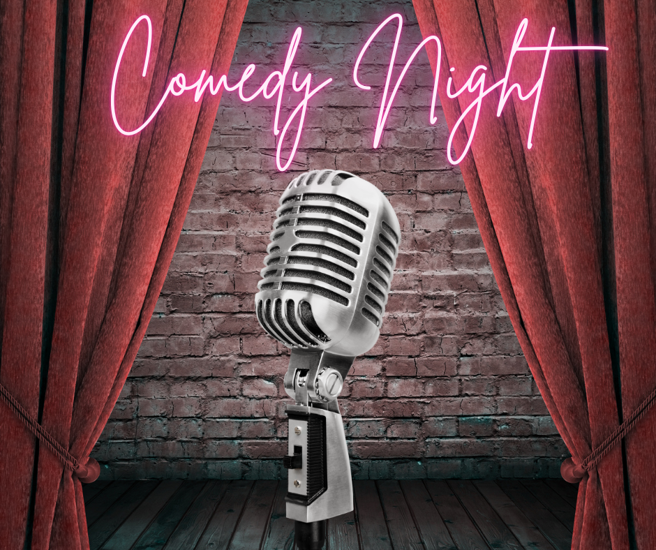 Red and Pink Simple Comedy Night Facebook Post.png