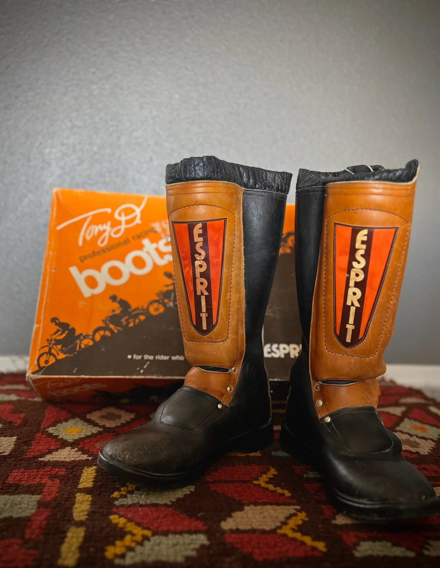 70s エンジニアブーツ　ロケットタロン Esprit Tony D Vintage Motocross Boots — Six Mile Industries Trials
