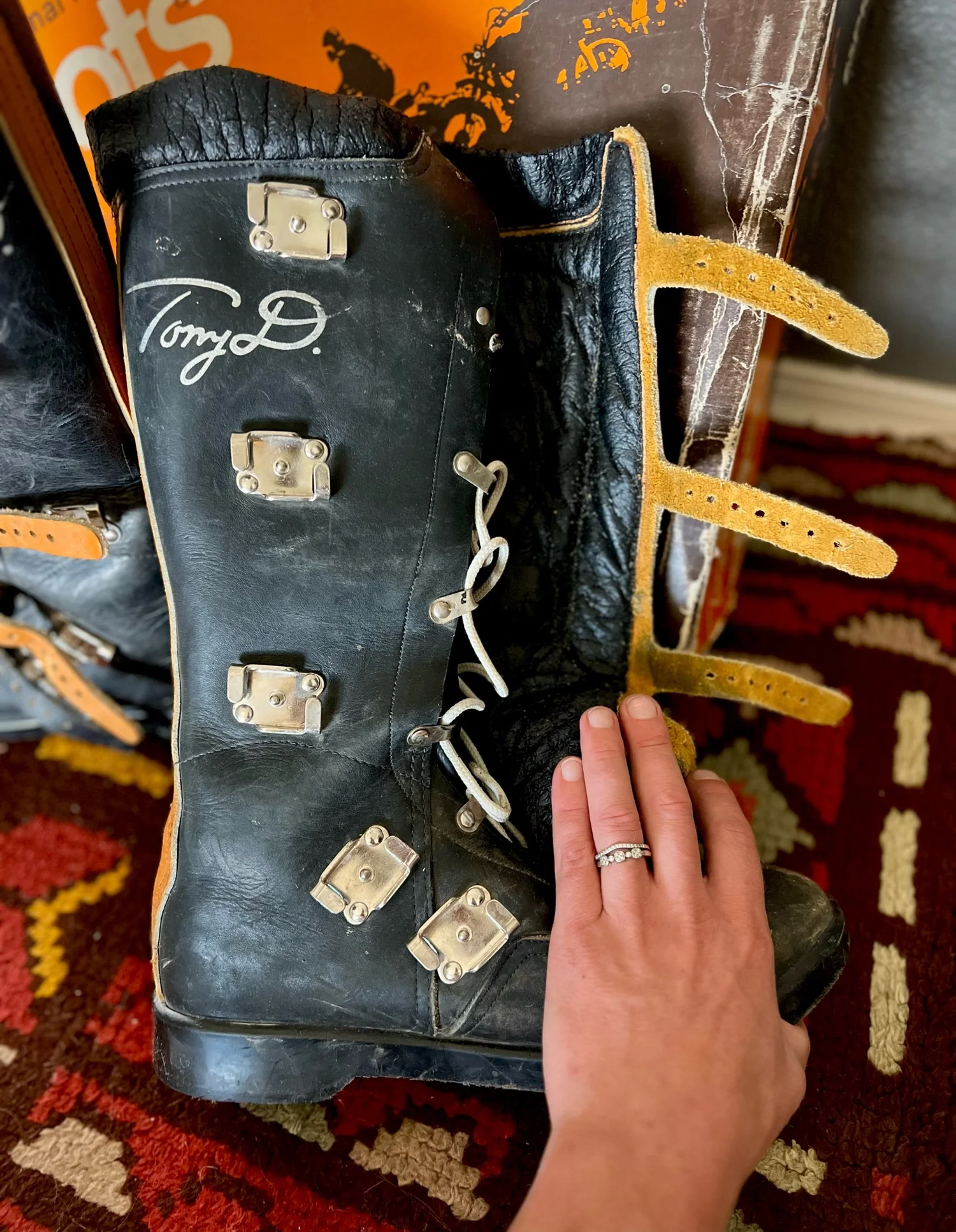 Esprit Tony D Vintage Motocross Boots — Six Mile Industries Trials