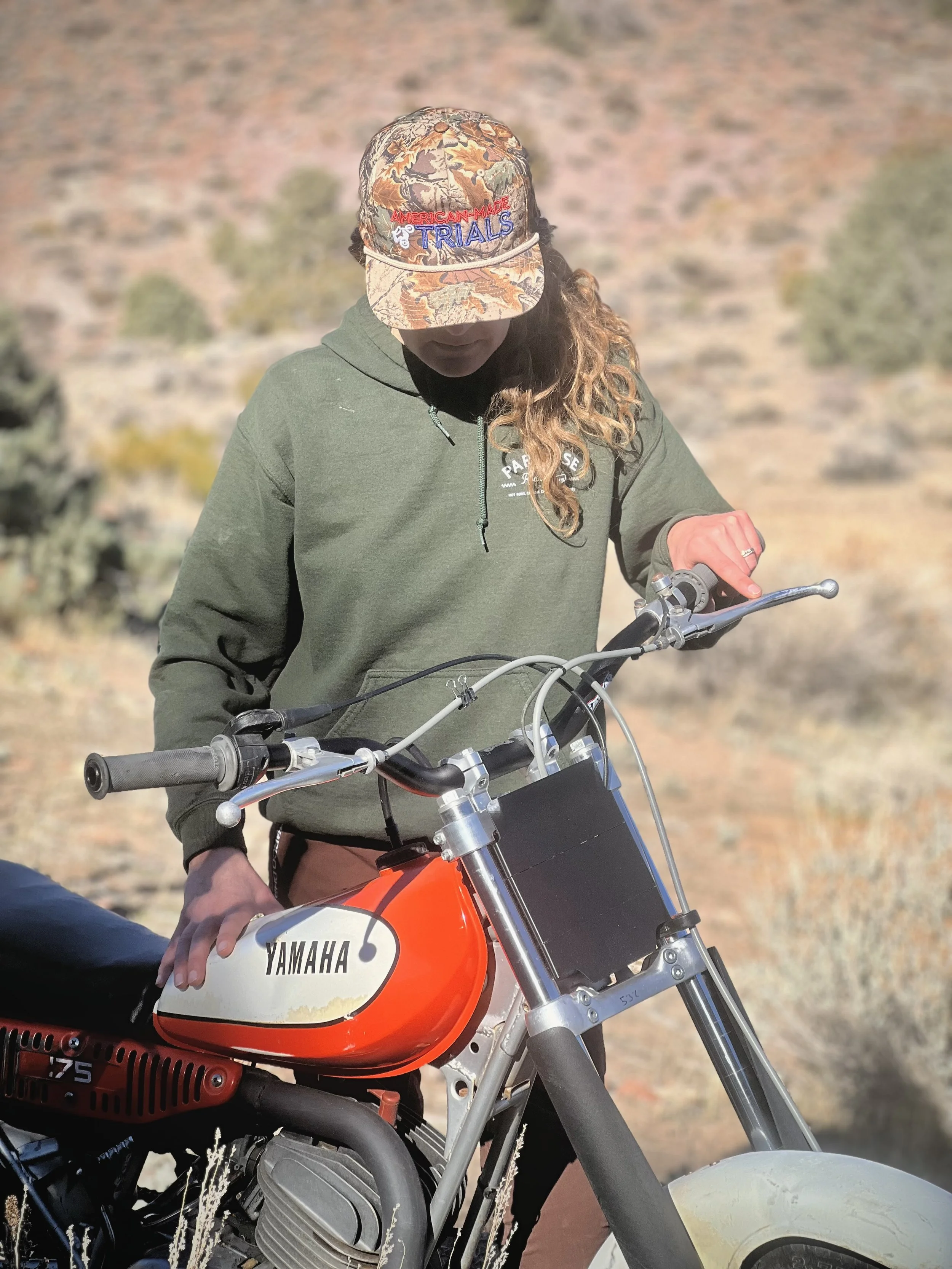 TY 175 Fork Guards, Triple Clamps, number plate, and cable guide