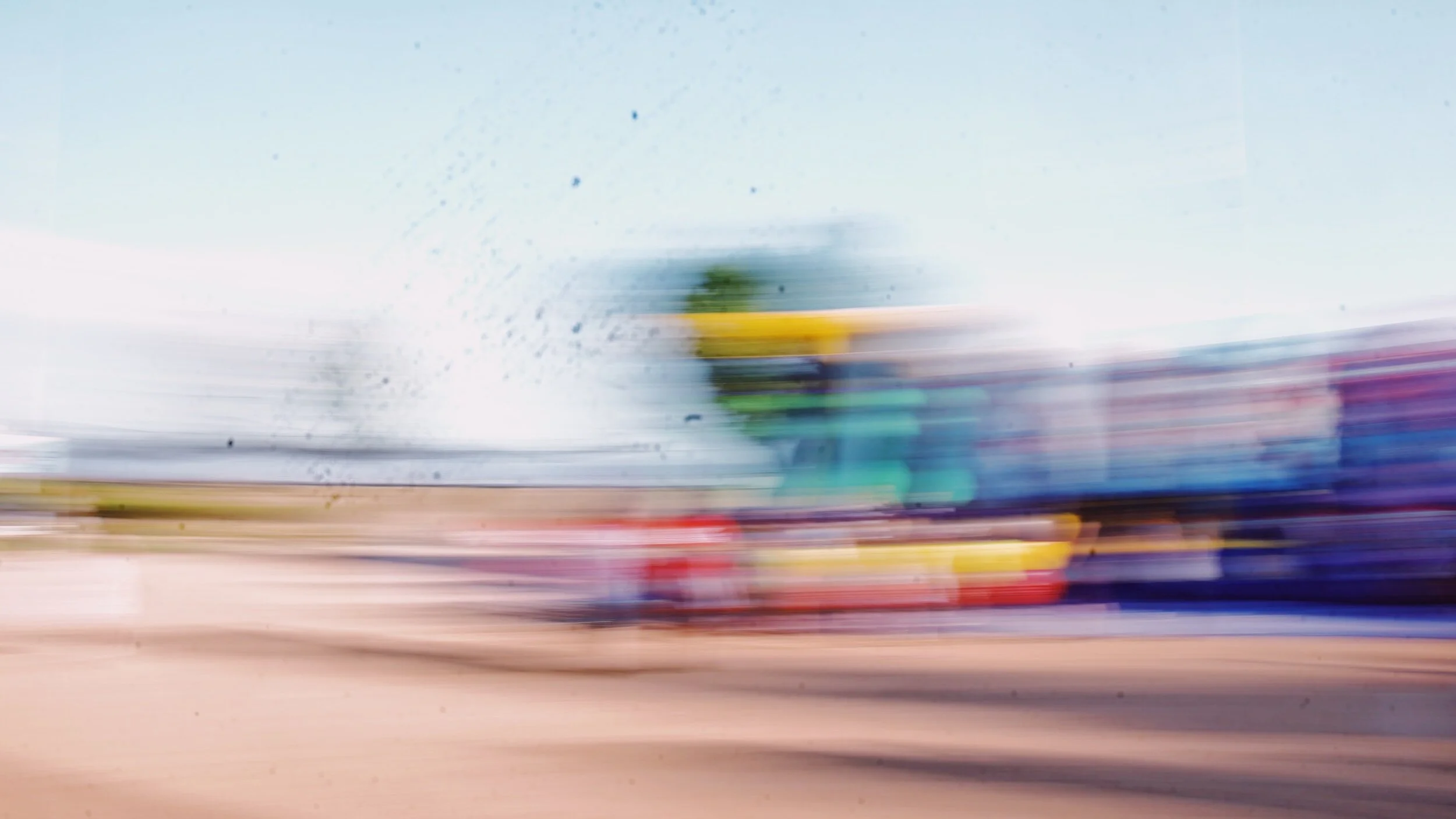 Blurred colorful image to represent being dizzy