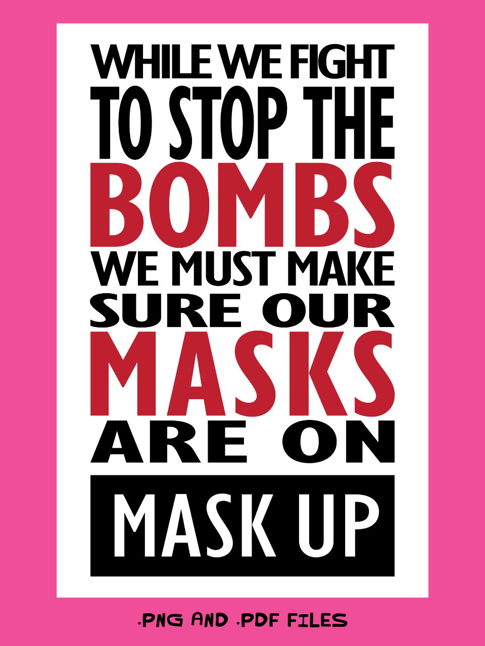 While We Fight Print