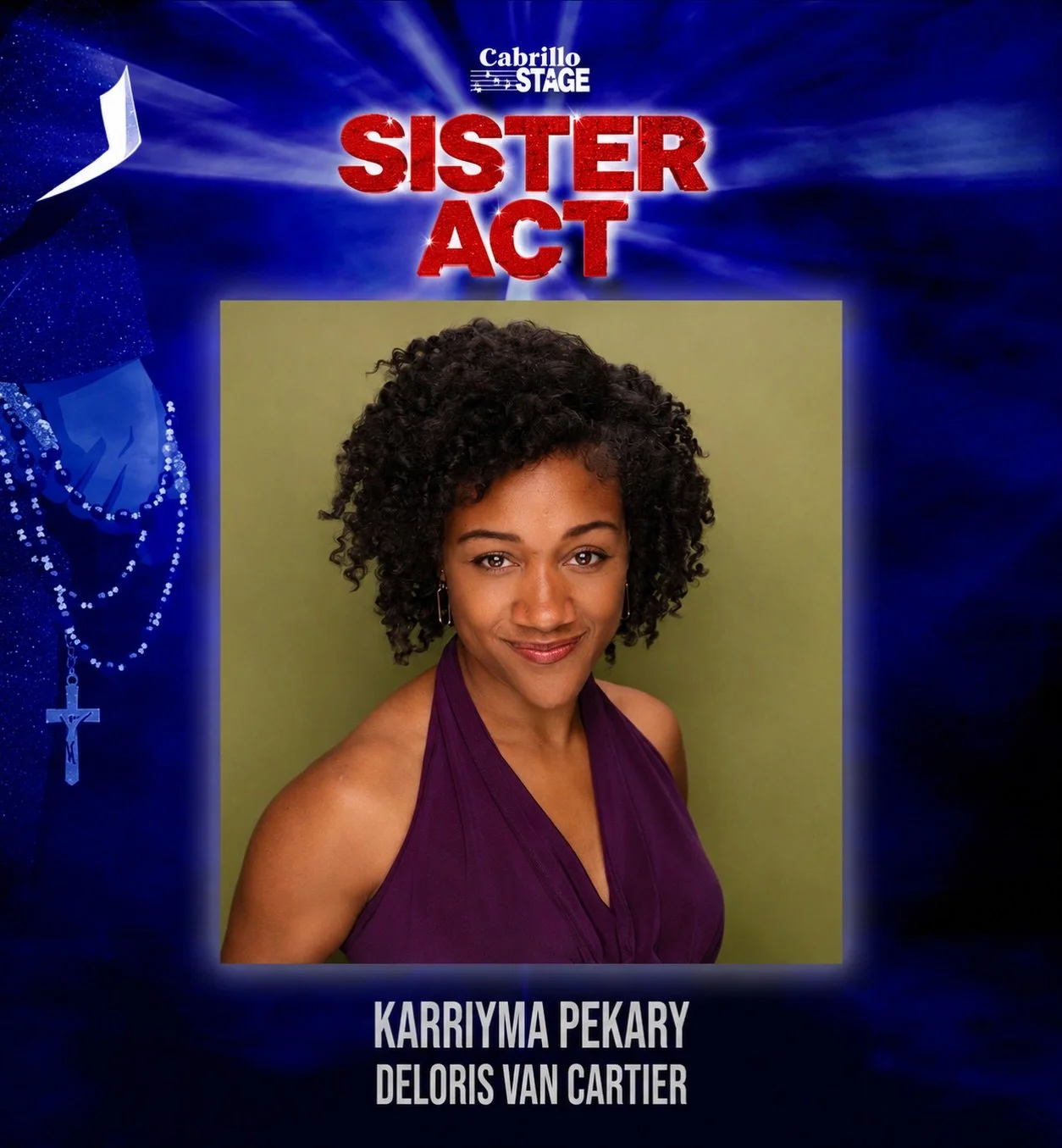 Beyond THRILLED to announce that I&rsquo;ll have the privilege of bringing Deloris Van Cartier to life in this summer&rsquo;s production of &ldquo;Sister Act&rdquo; at Cabrillo Stage! 

As someone who constantly feels like she&rsquo;s &ldquo;too much