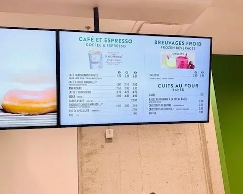 Krispy Kreme Café Montreal Menu