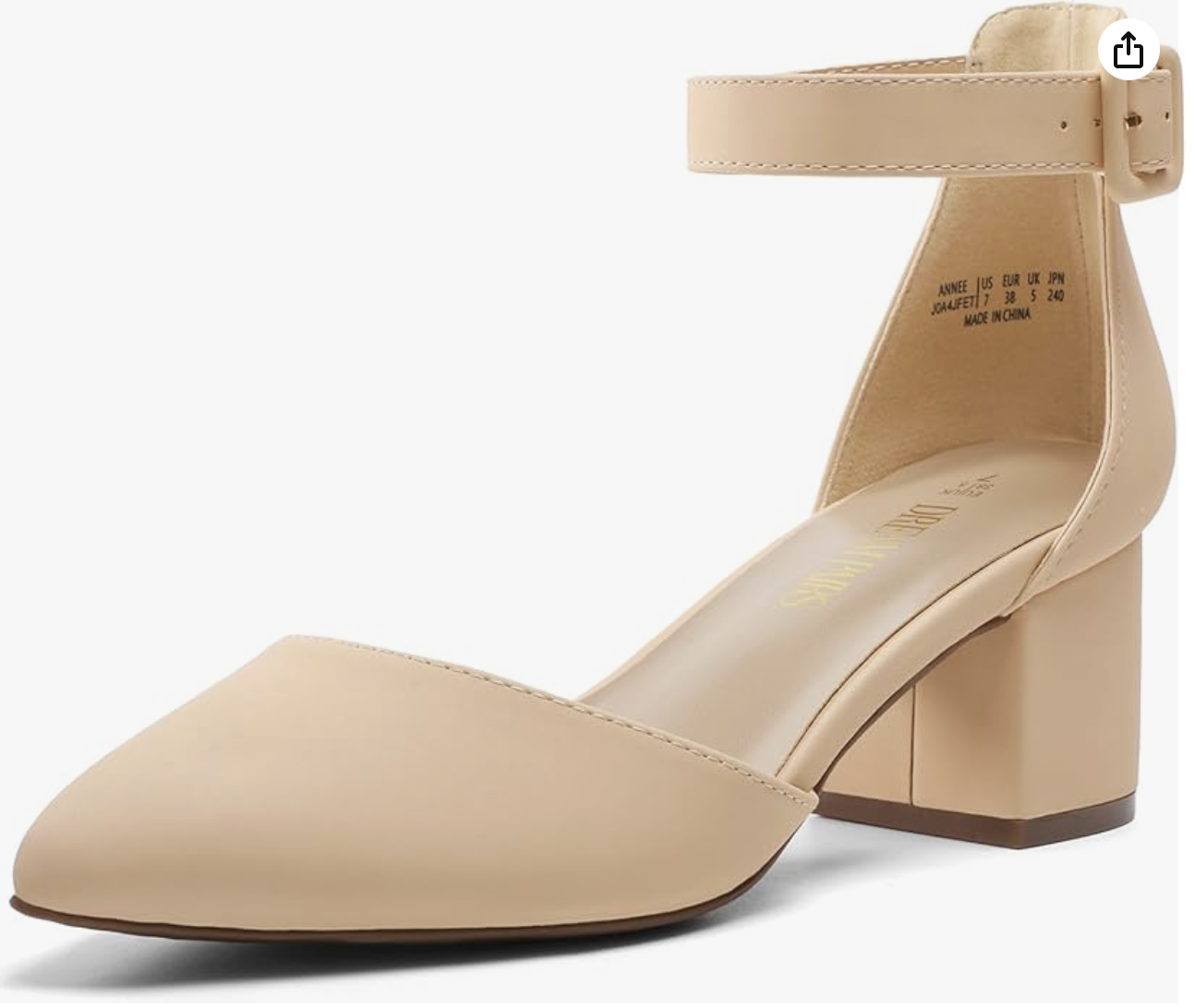DREAM PAIRS Women's Chunky Closed Toe