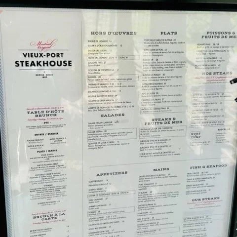 Vieux-Port Steakhouse, Old Port Montreal