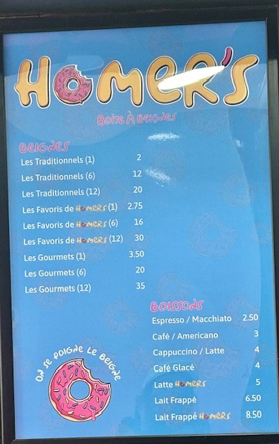 Homers Donuts, Sherbrooke Street, NDG Montreal | Menu & Reviews ...