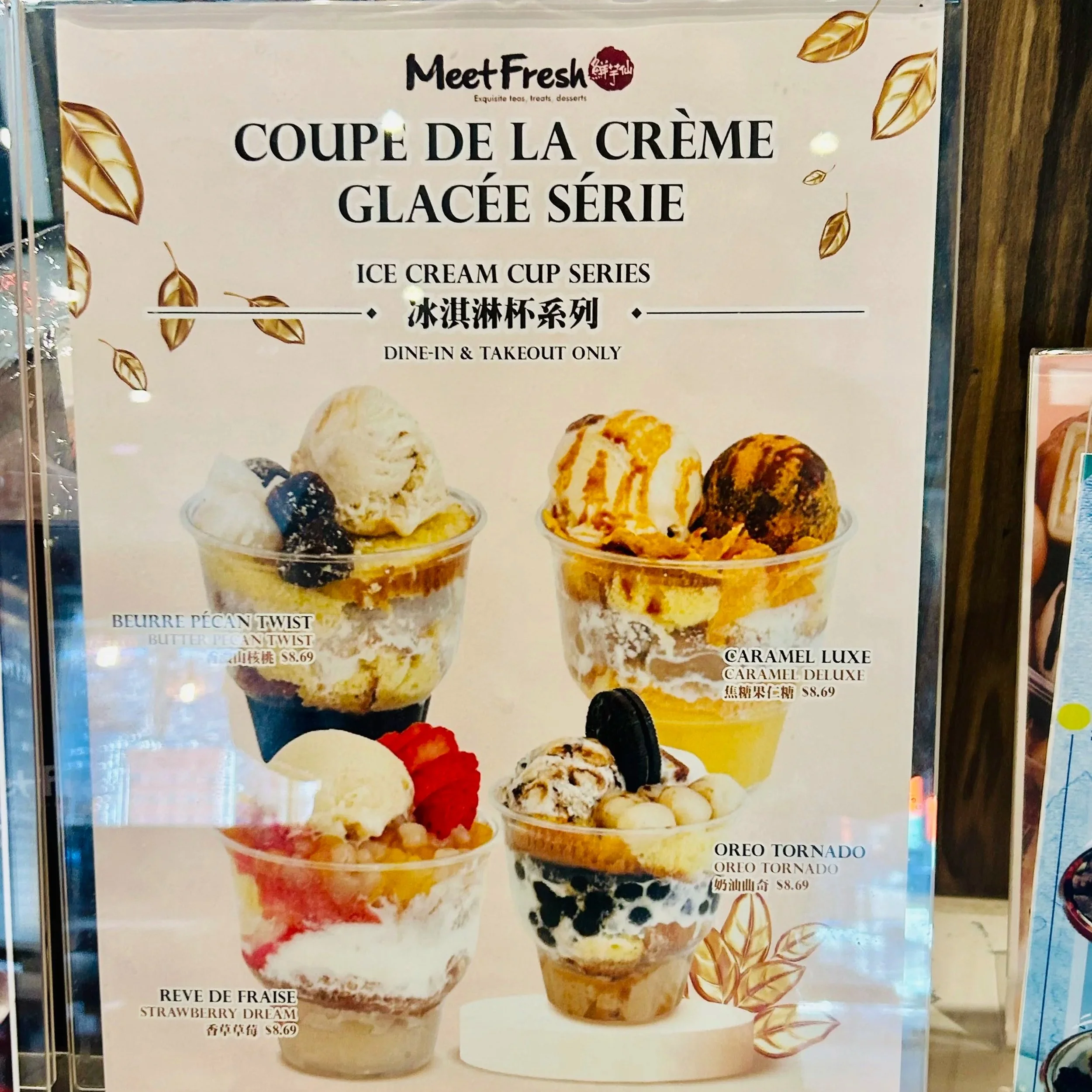 Meet Fresh Montreal Menu