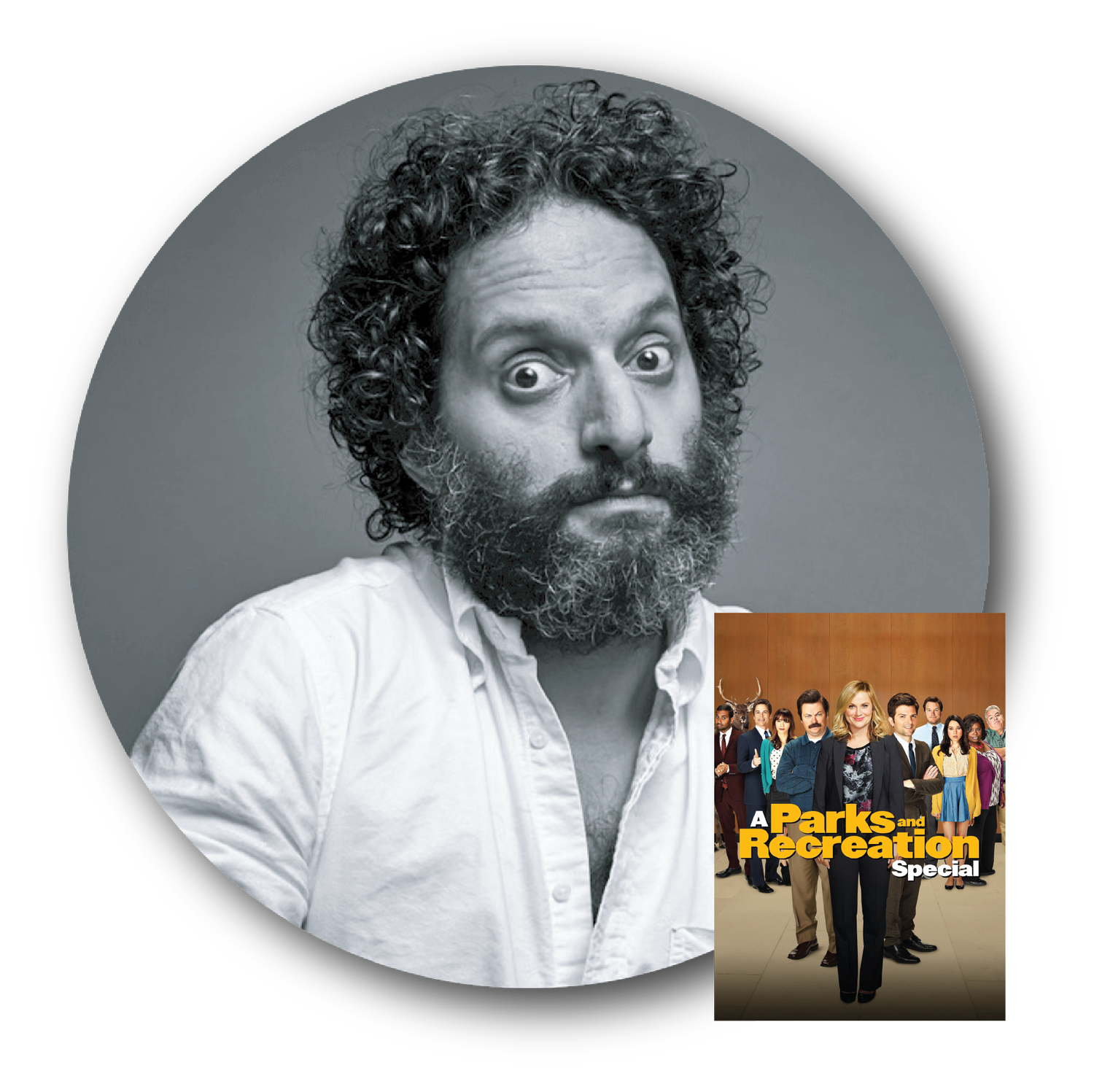 A woman with a natural afro hairstyle, wearing a blue leather jacket and earrings, against a purple background.