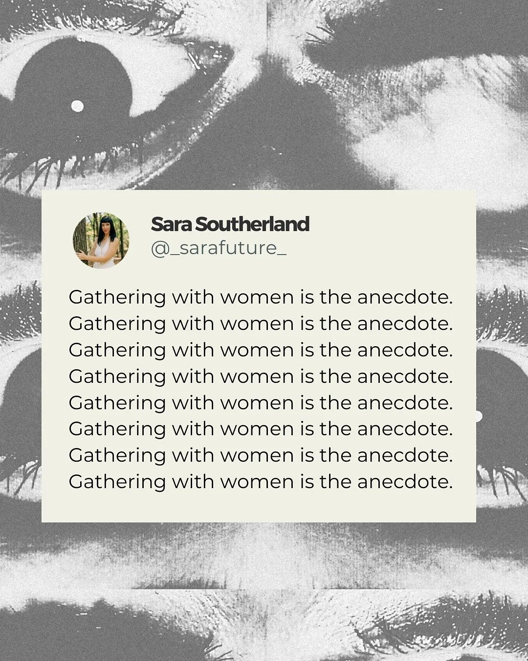 𝘠𝘰𝘶 𝘧𝘦𝘦𝘭 𝘪𝘵 𝘪𝘯 𝘺𝘰𝘶𝘳 𝘣𝘰𝘯𝘦𝘴&hellip; 𝘢 𝘥𝘦𝘦𝘱 𝘤𝘢𝘭𝘭 𝘵𝘰 𝘳𝘦𝘮𝘦𝘮𝘣𝘦𝘳, 𝘵𝘰 𝘳𝘦𝘤𝘭𝘢𝘪𝘮, 𝘵𝘰 𝘳𝘦𝘤𝘰𝘯𝘯𝘦𝘤𝘵 𝘸𝘪𝘵𝘩 𝘺𝘰𝘶𝘳 𝘸𝘪𝘭𝘥, 𝘸𝘪𝘴𝘦 𝘳𝘰𝘰𝘵𝘴. 𝘚𝘰 𝘺𝘰𝘶 𝘤𝘢𝘯 𝘭𝘪𝘷𝘦 𝘢𝘯𝘥 𝘴𝘱𝘦𝘢𝘬 𝘺𝘰𝘶𝘳 𝘵?