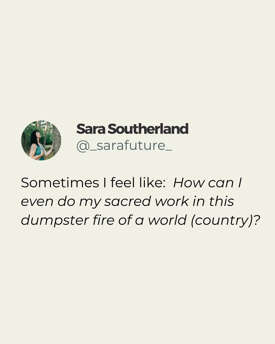 Since I was a kid, I&rsquo;ve had this vision where I&rsquo;m standing on the edge of a desert cliff, with this &ldquo;eve before battle&rdquo; vibe - nbd. There&rsquo;s this feeling of sorrow but resoluteness, grief, but also strength and deep knowi