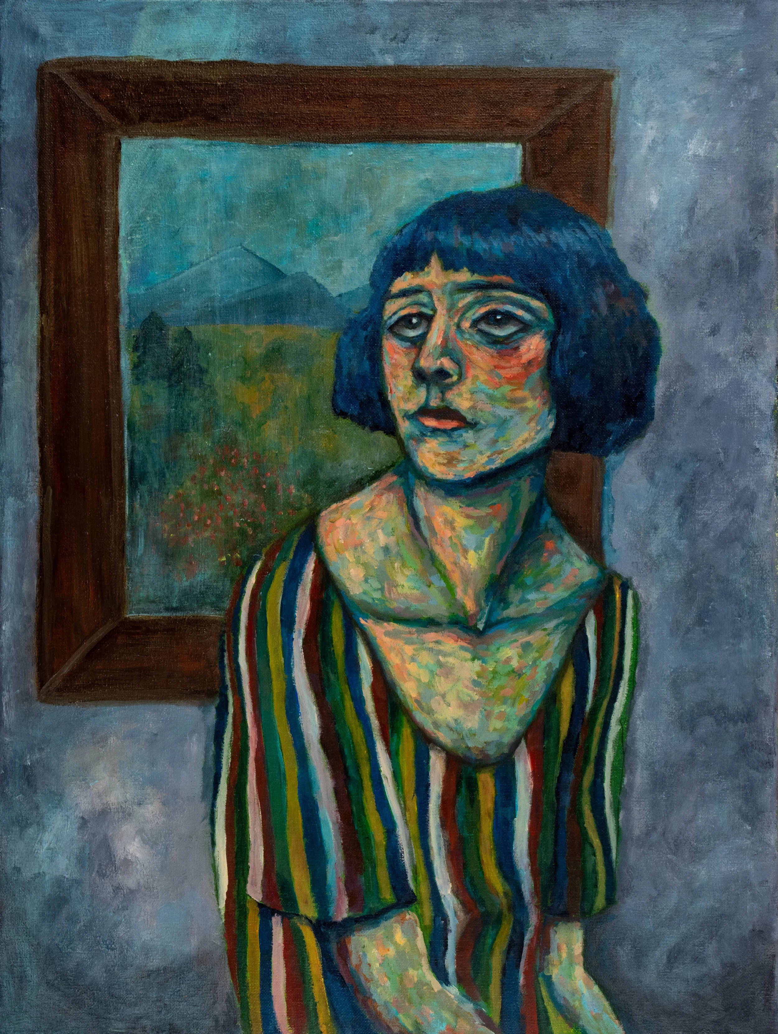 "Isolation", 2021, 18"x24"