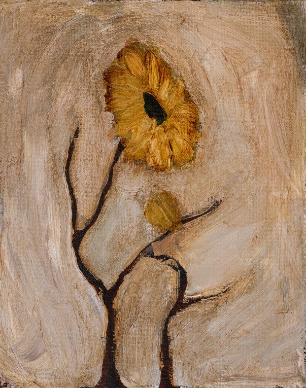 "Stunted", 2022, 8"x10", $90