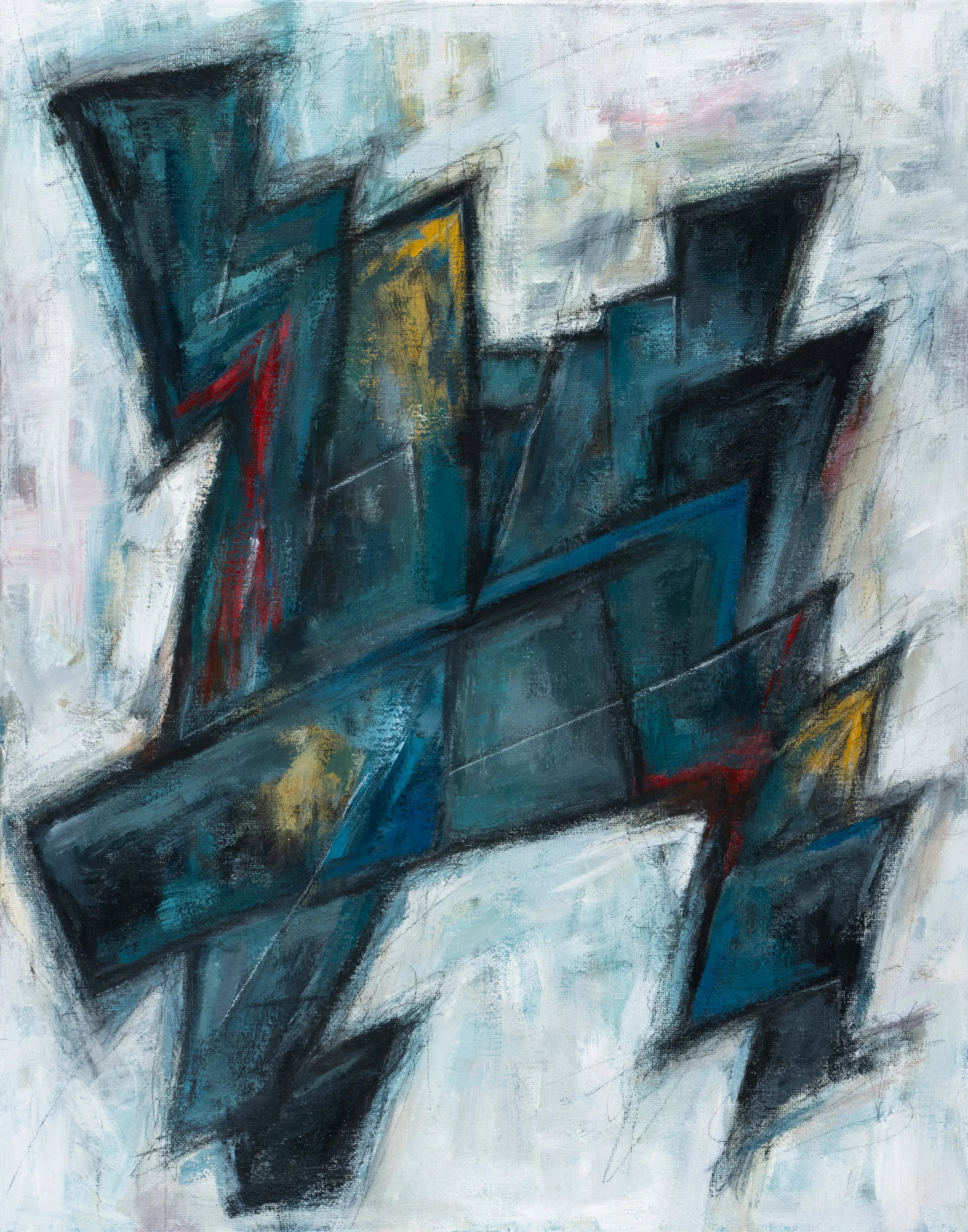 "The Blue Expression", 2021, 16"x20"