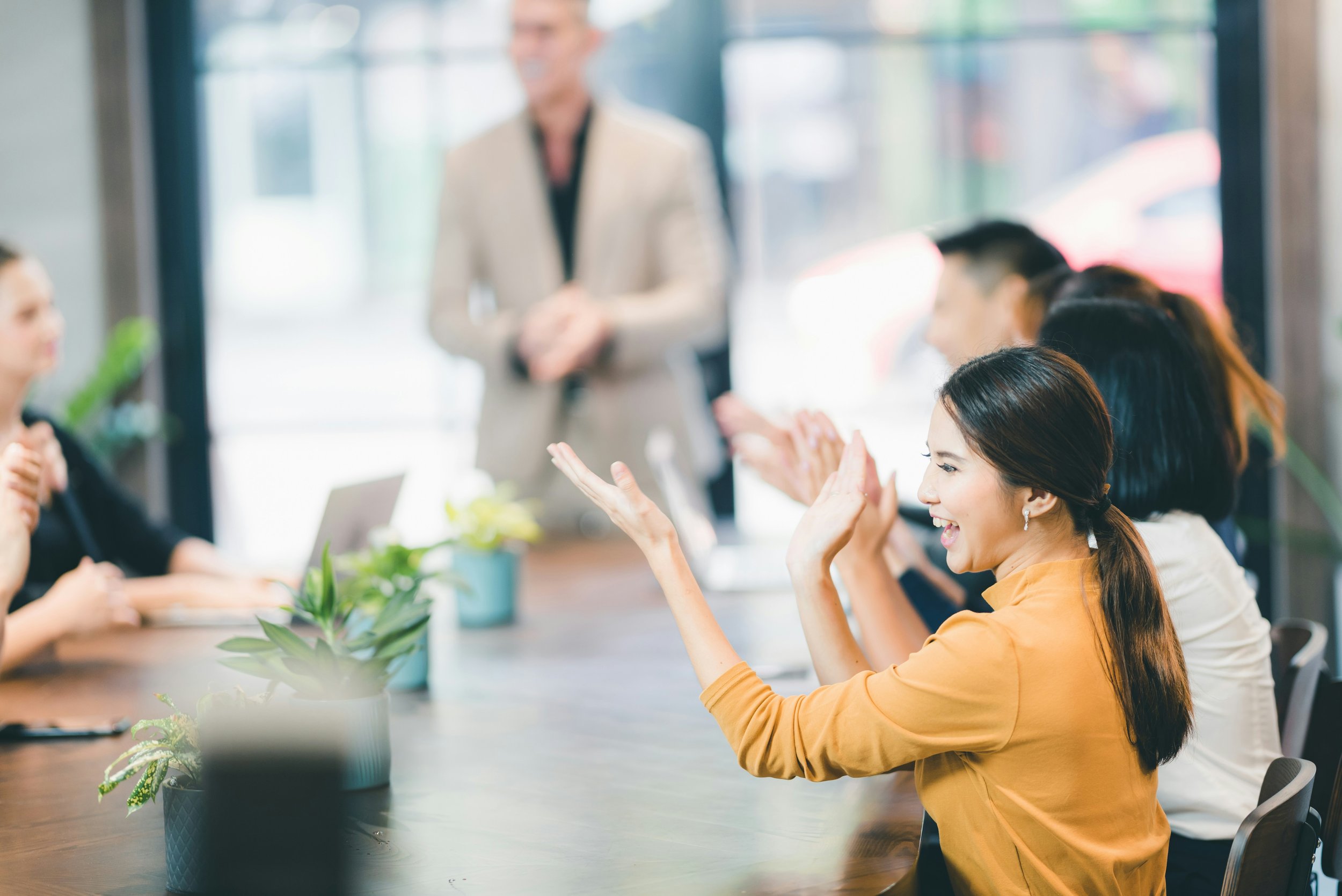 Collaborative Team During a Meeting