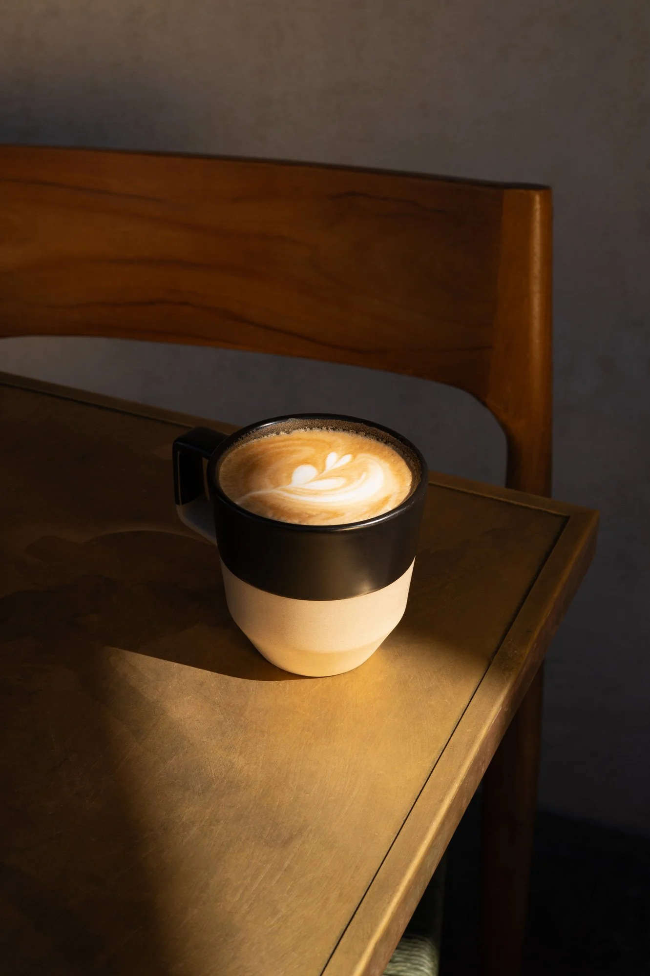 Photo of café latte at Massilia, a French-Mediterranean restaurant