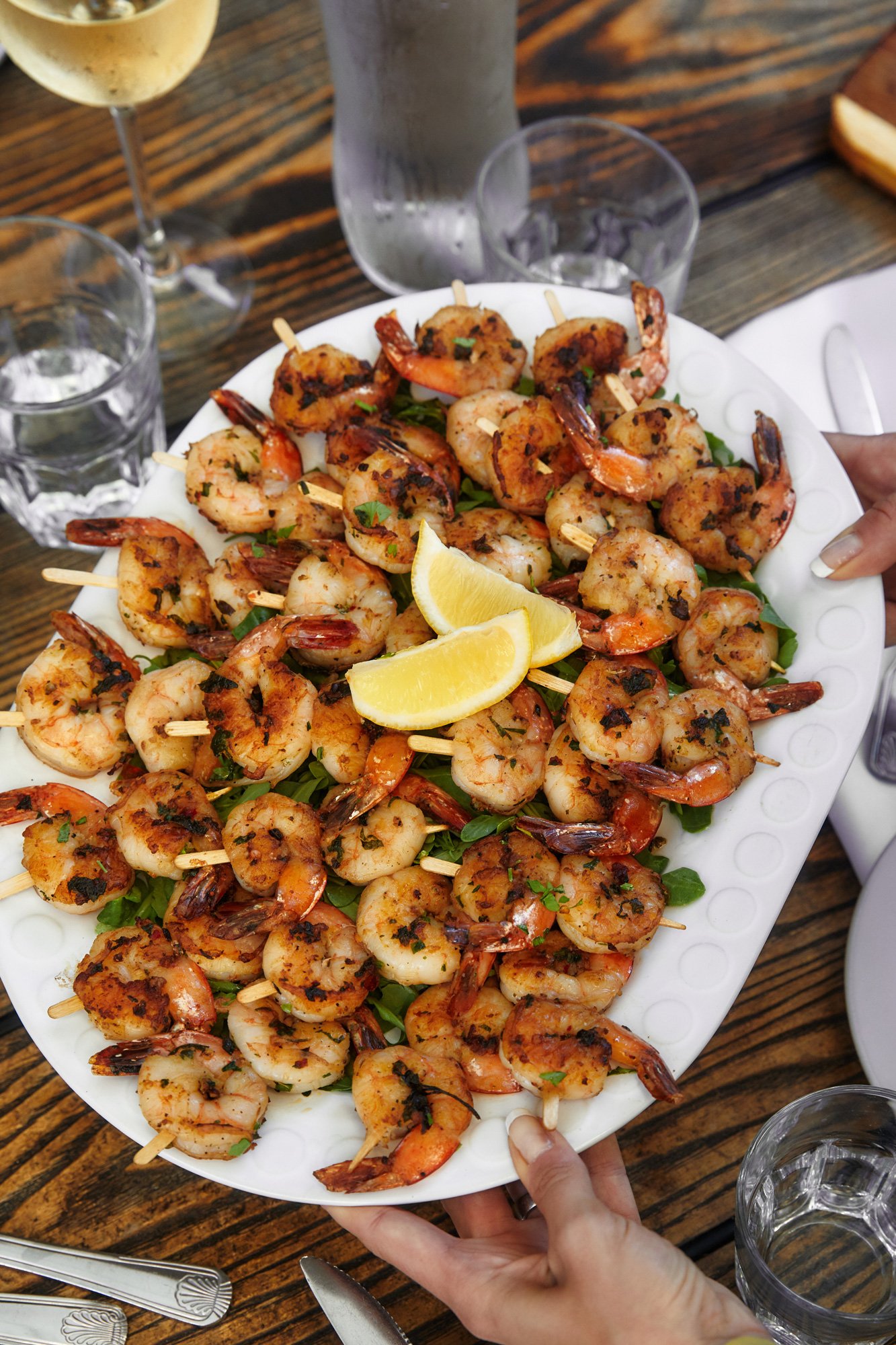 Photo of Prawn Skewers at Massilia DTLA