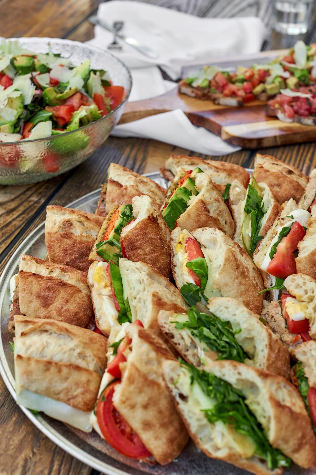Photo of sandwich catering platter at Massilia, a French-Mediterranean restaurant