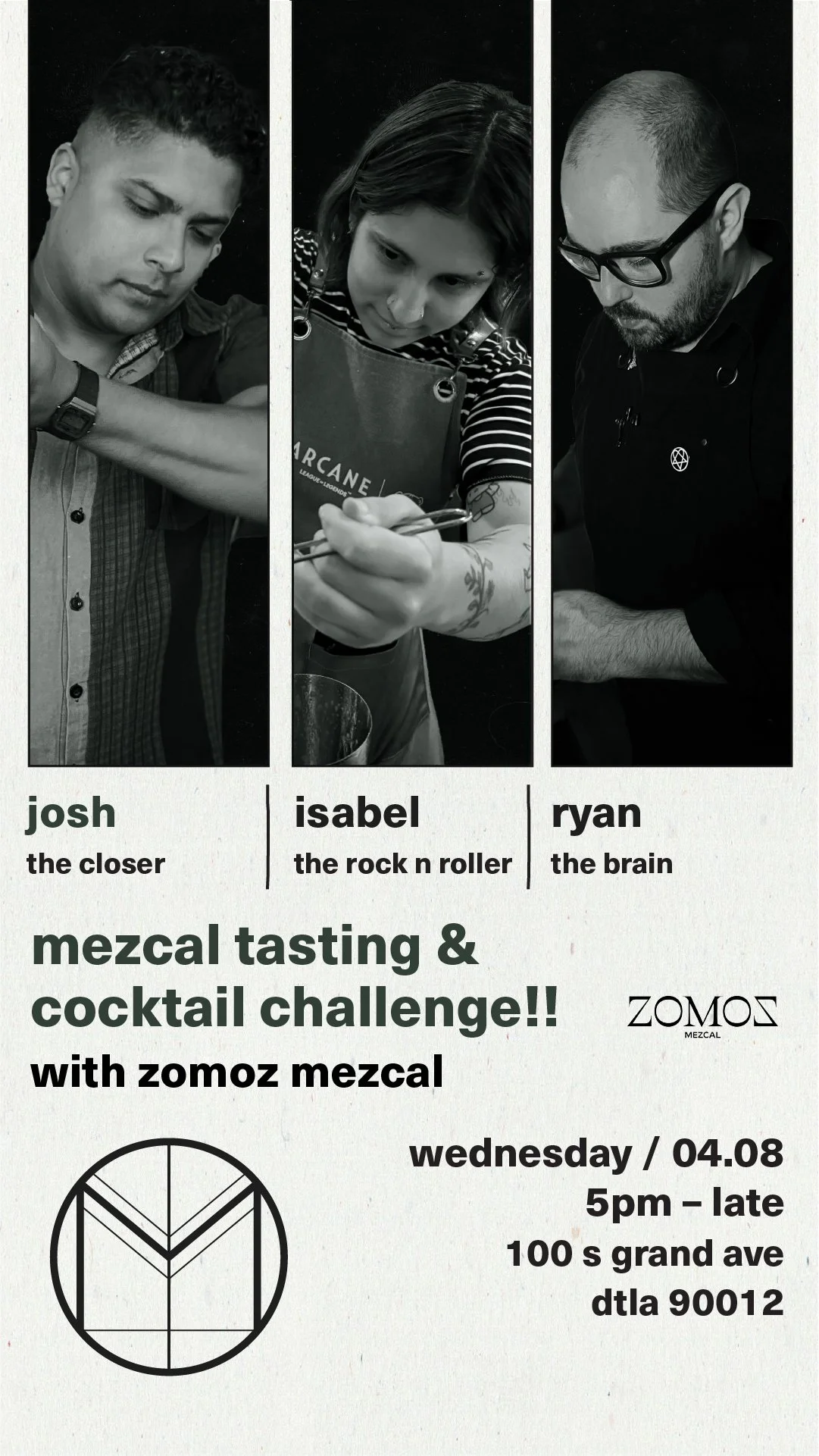 Promo for Mezcal Tasting & Cocktail Challenge at Massilia DTLA