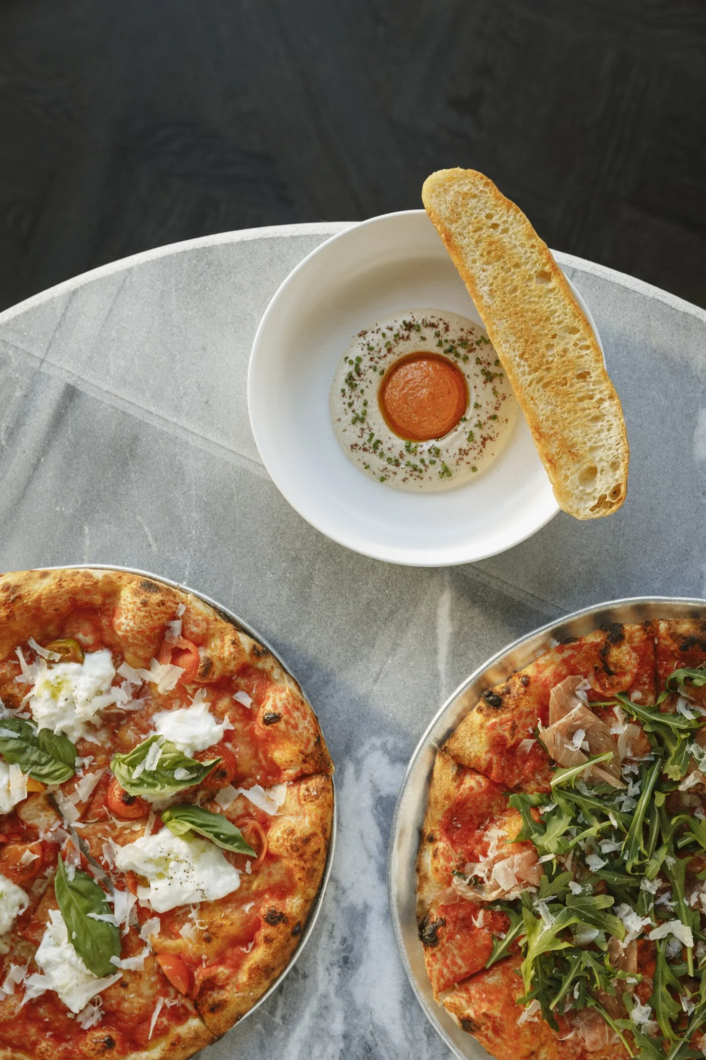 Duo of Dips & Pizzas at Massilia DTLA