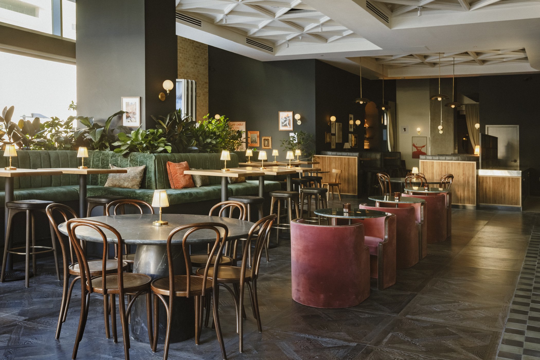Photo of main dining room at Massilia Grand DTLA, a French-Mediterranean restaurant